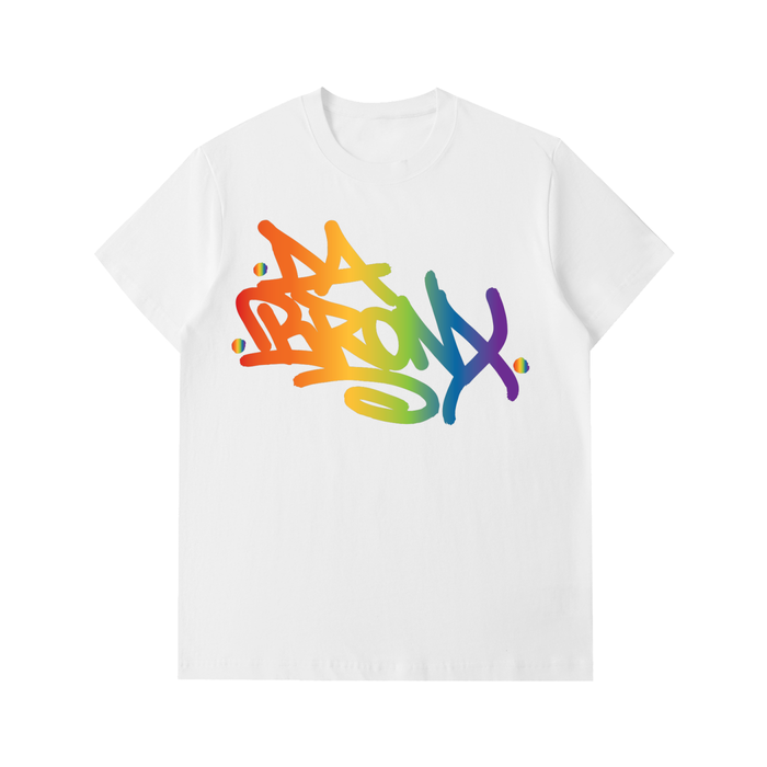 Bronx Pride Essential Heavyweight Cotton Tee by Bronx Native for Bronx Pride, NYC Pride, and inclusive New York streetwear