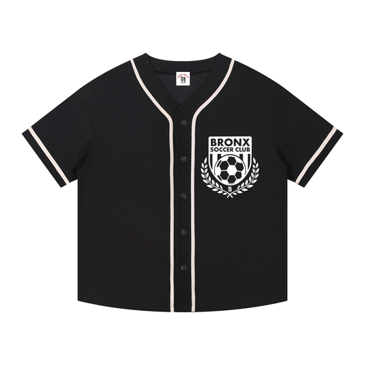 Bronx Soccer Club Contrast Piped Button-Up Jersey by Bronx Native