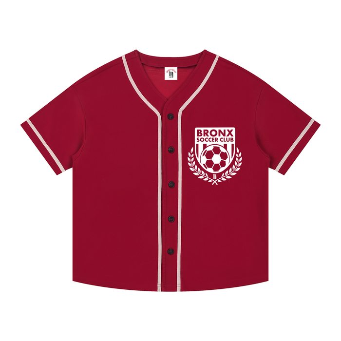 Bronx Soccer Club Contrast Piped Button-Up Jersey by Bronx Native