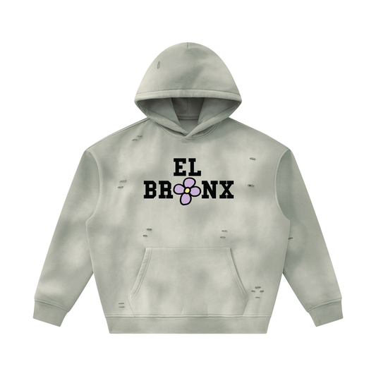 Bronx Summer Light Gray Sunfade Fleece Hoodie by Bronx Native — Summer Collection product image