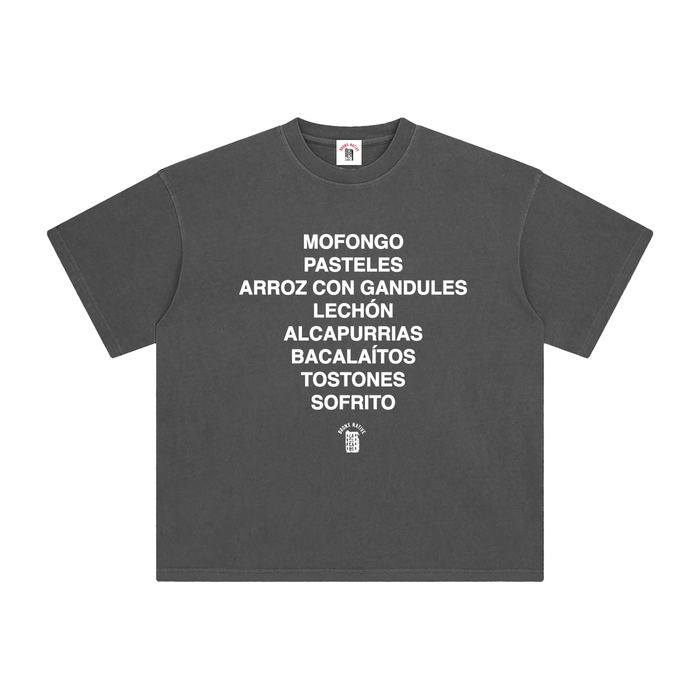 Buen Provecho! PR Edition Enzyme Washed T-Shirt by Bronx Native - Puerto Rico Collection