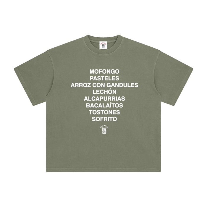 Buen Provecho! PR Edition Enzyme Washed T-Shirt by Bronx Native - Puerto Rico Collection