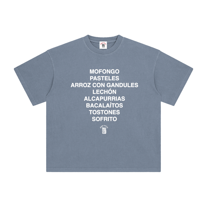 Buen Provecho! PR Edition Enzyme Washed T-Shirt by Bronx Native - Puerto Rico Collection
