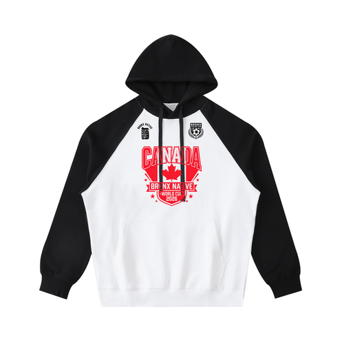 Canada x Bronx Native Soccer Club Color-Block Raglan Sleeve Hoodie product image 1 of 2 by Bronx Native