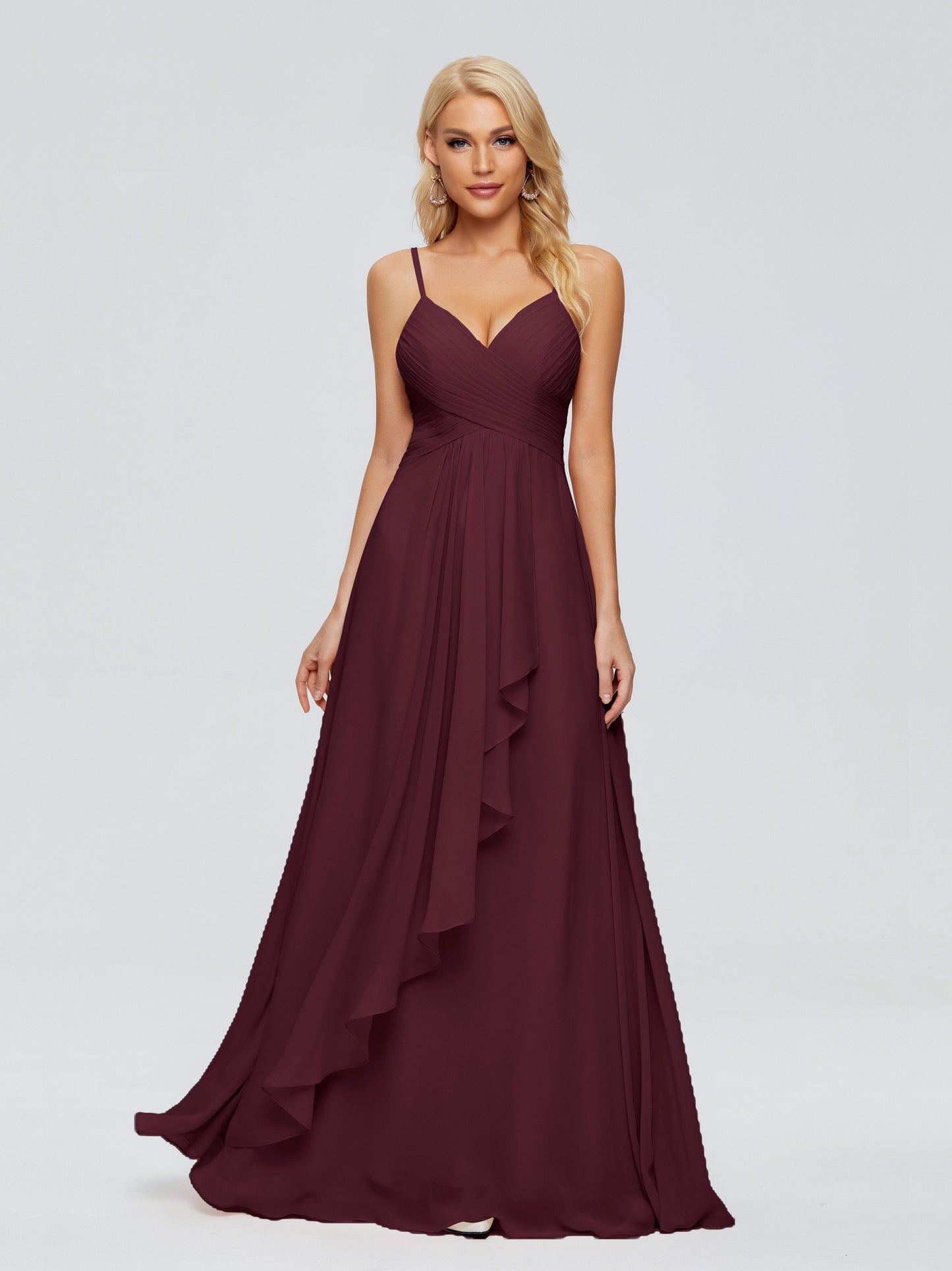 Isla Spaghetti Straps Chiffon Bridesmaid Dresses