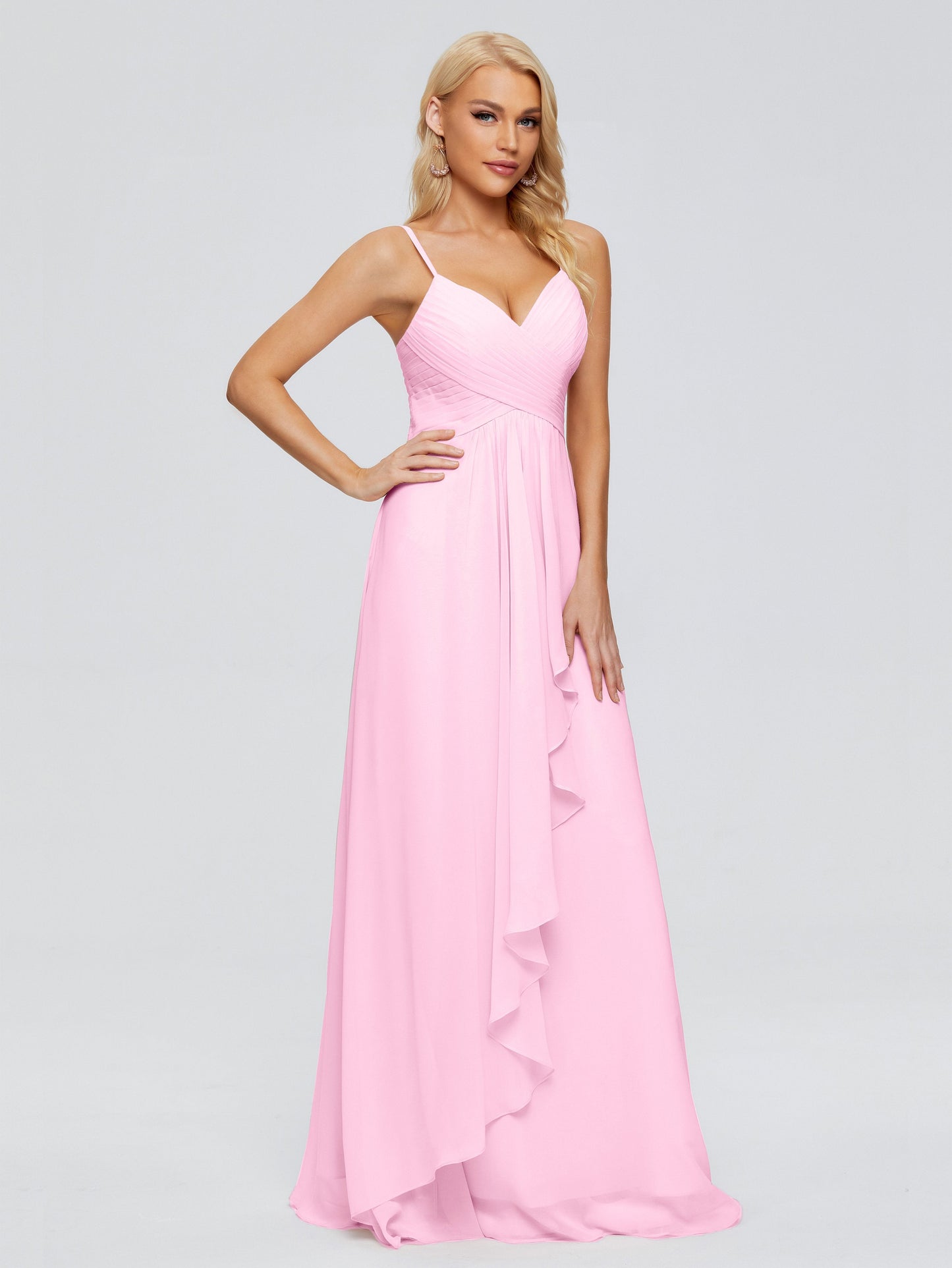 Isla Spaghetti Straps Chiffon Bridesmaid Dresses