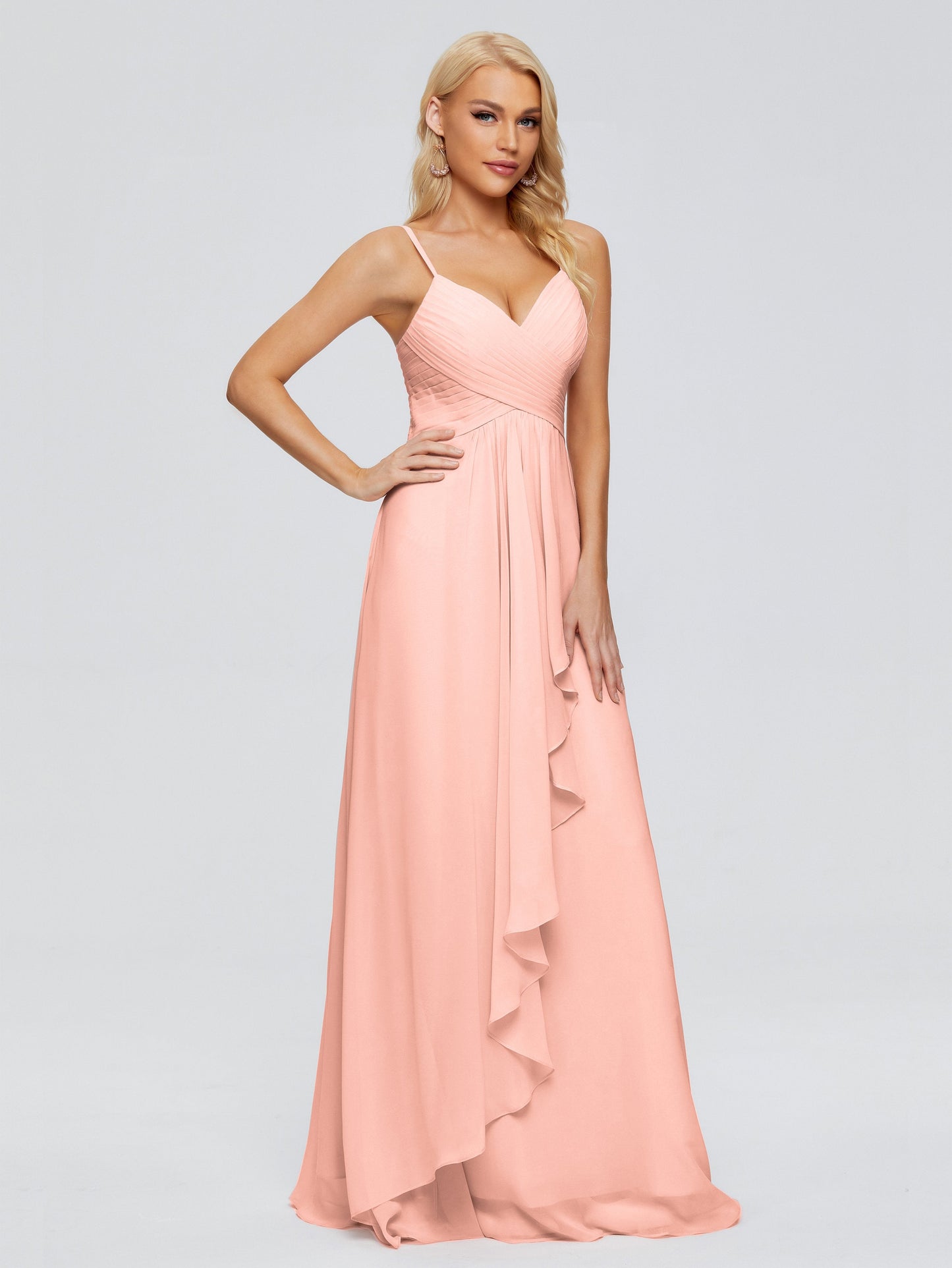 Isla Spaghetti Straps Chiffon Bridesmaid Dresses