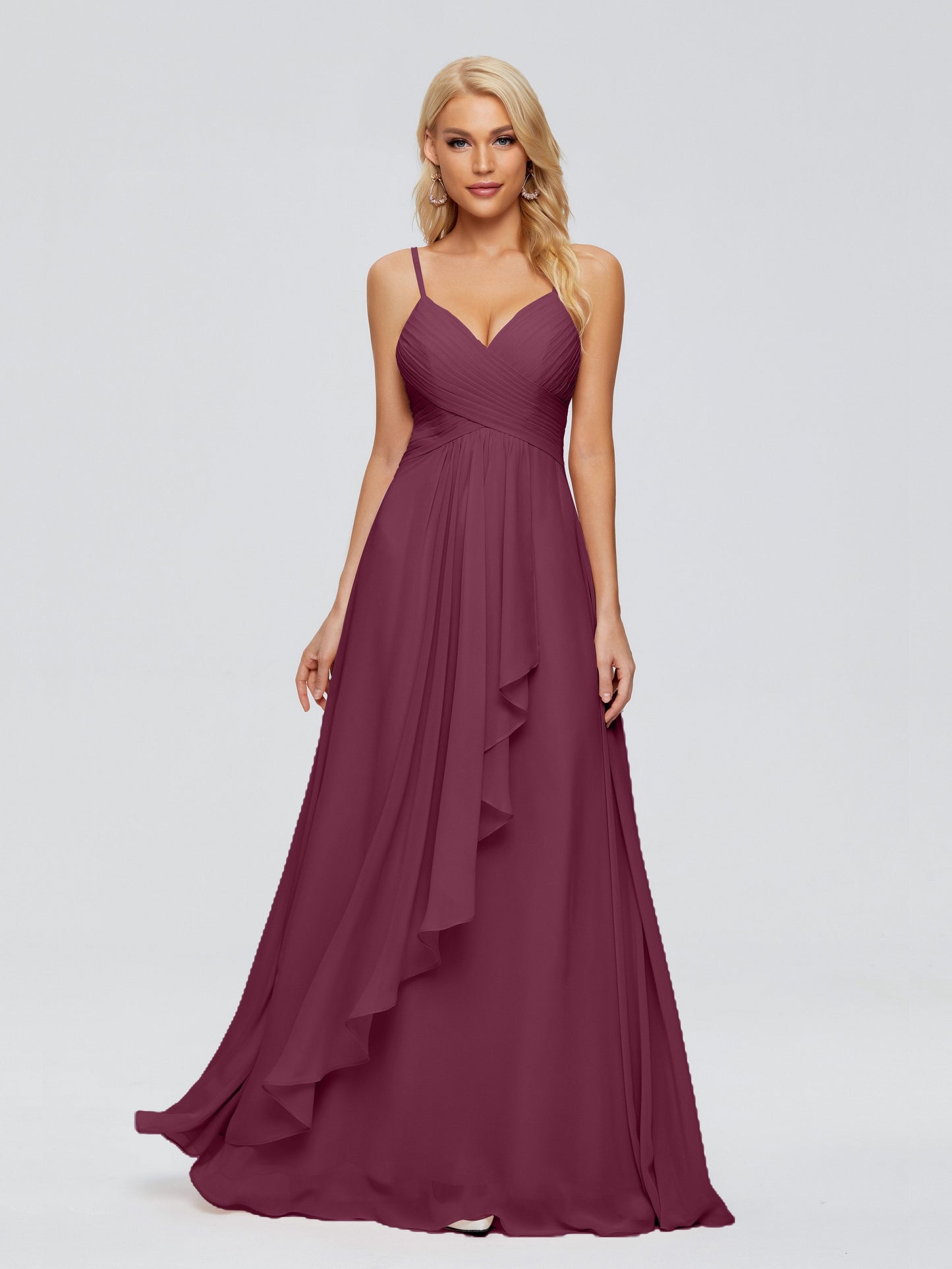 Isla Spaghetti Straps Chiffon Bridesmaid Dresses