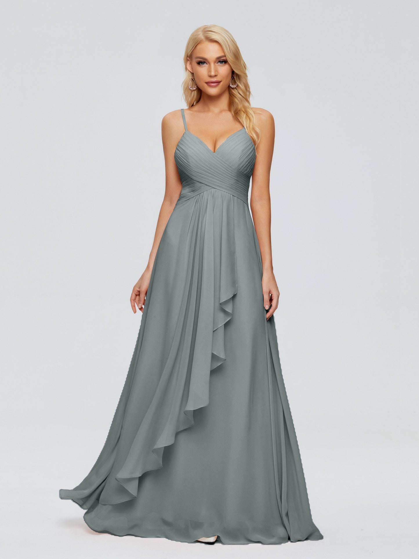 Isla Spaghetti Straps Chiffon Bridesmaid Dresses