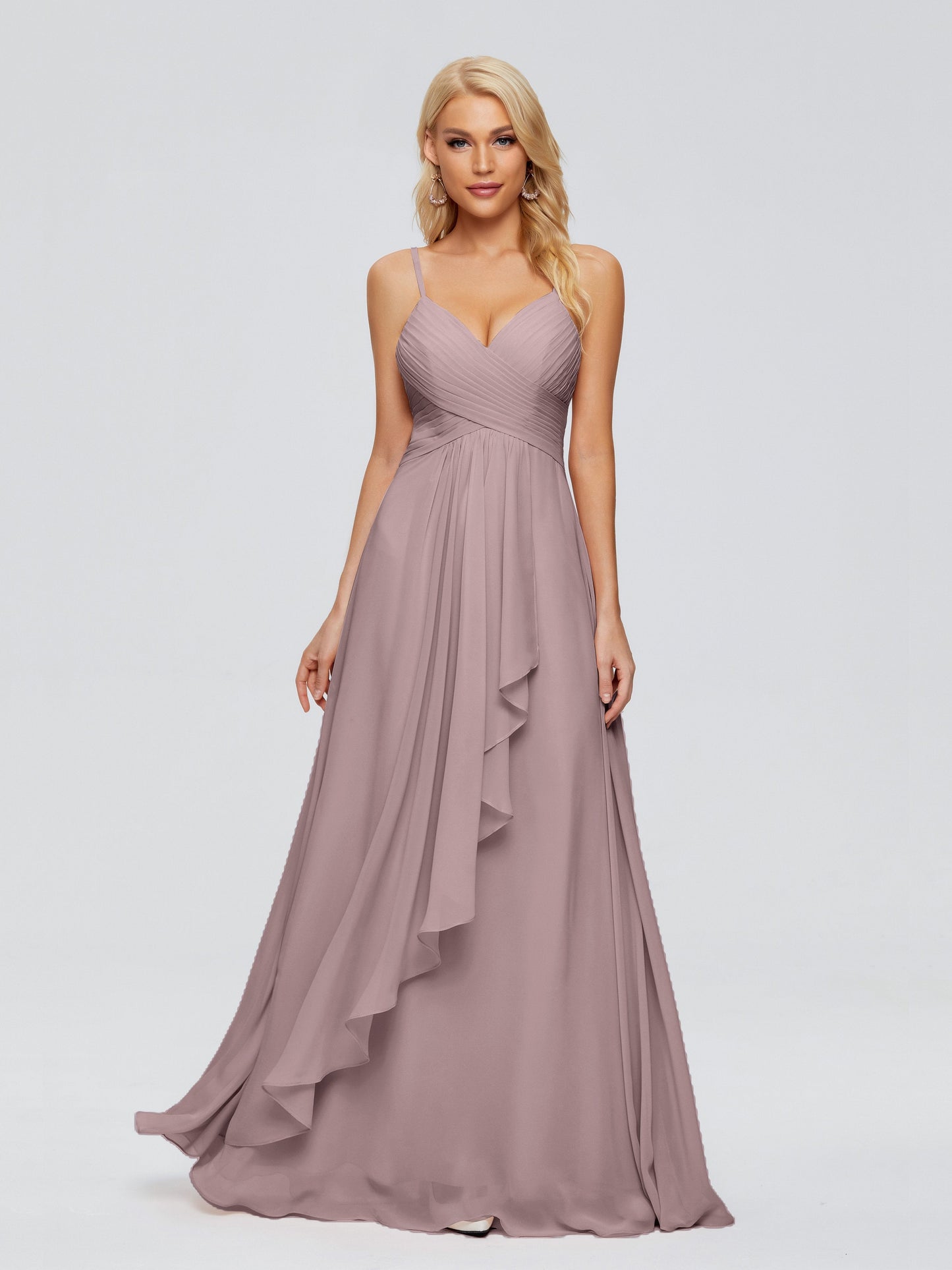 Isla Spaghetti Straps Chiffon Bridesmaid Dresses