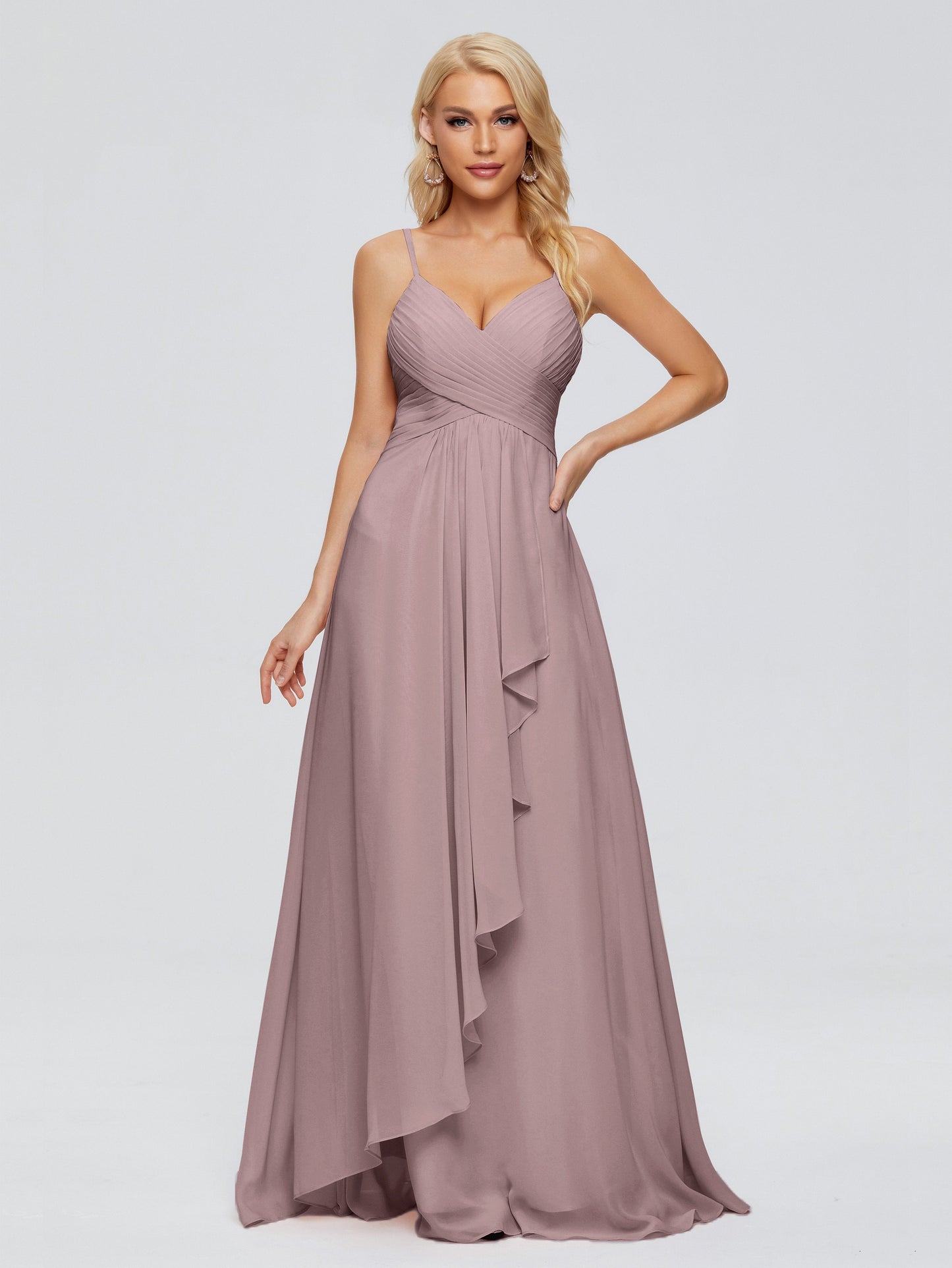 Isla Spaghetti Straps Chiffon Bridesmaid Dresses