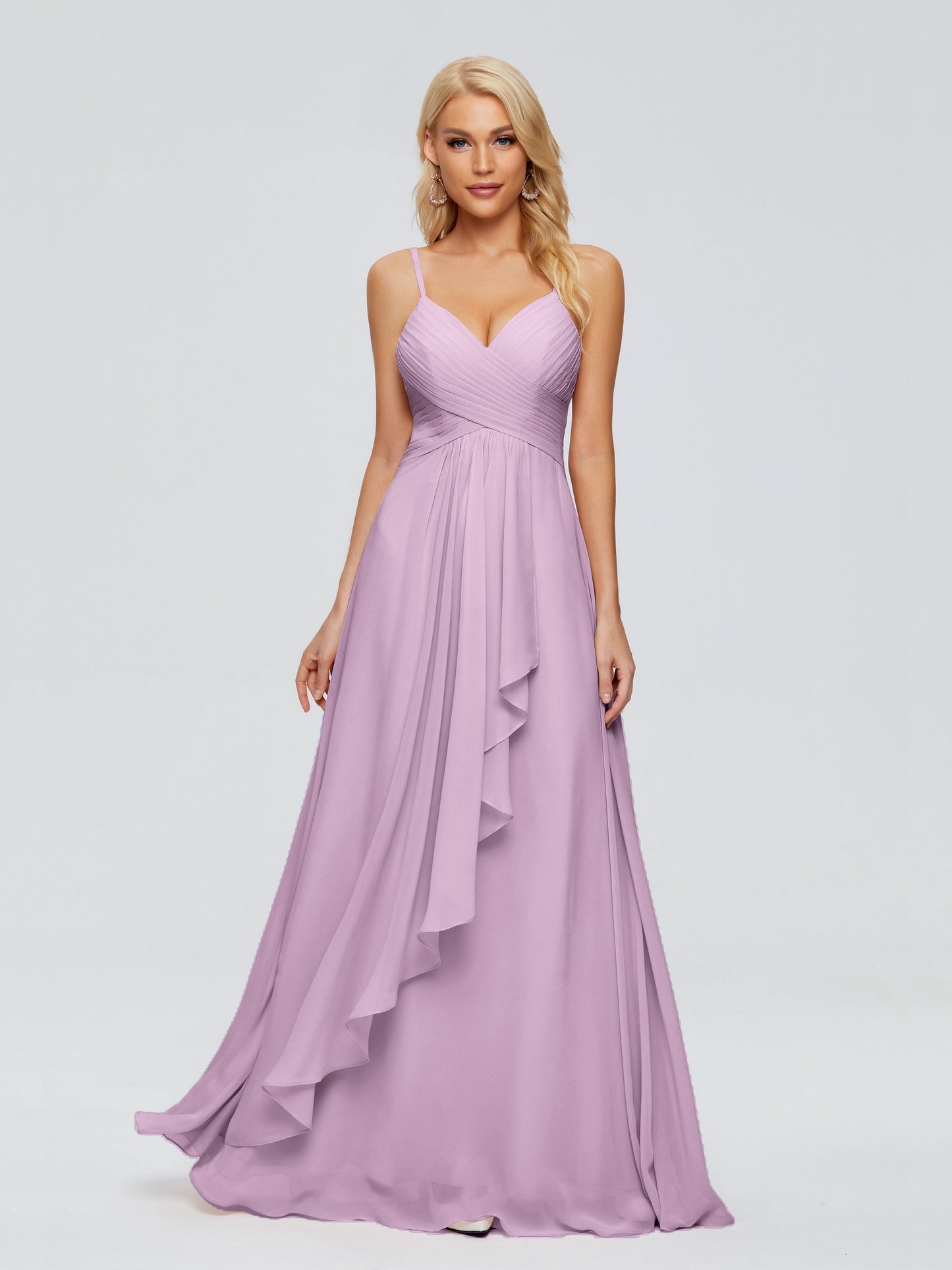 Isla Spaghetti Straps Chiffon Bridesmaid Dresses