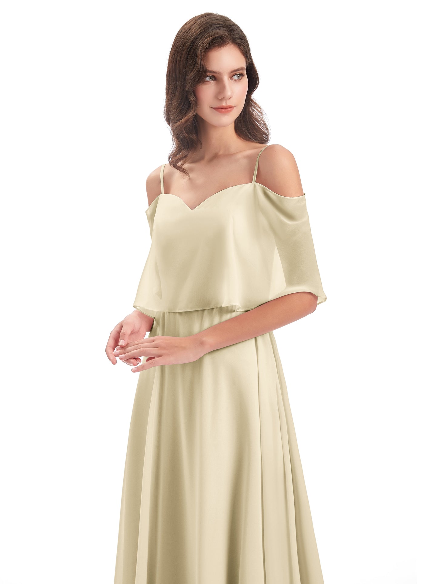 Abigail Sheath Spaghetti Straps Bridesmaid Dresses