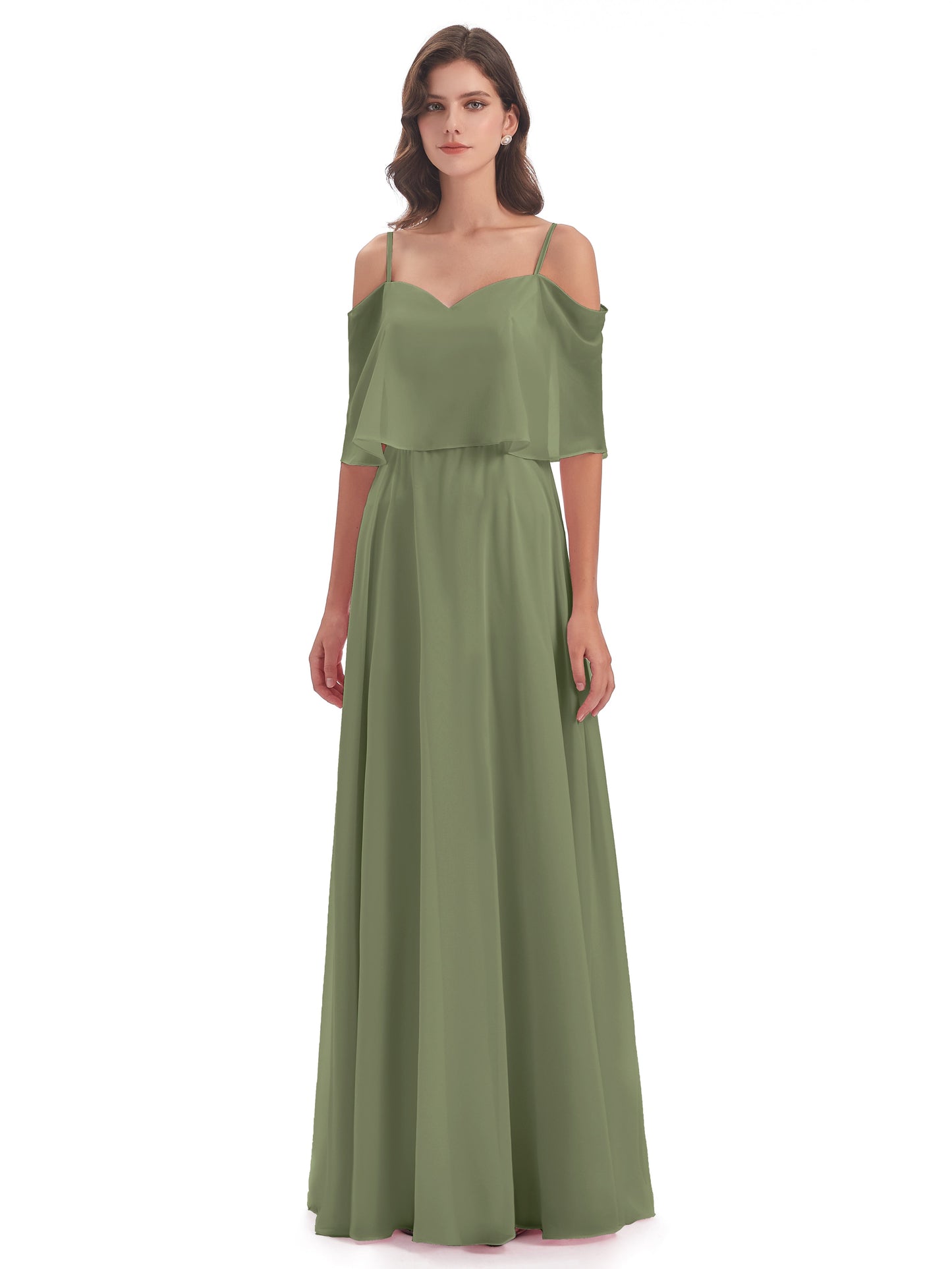 Abigail Sheath Spaghetti Straps Bridesmaid Dresses