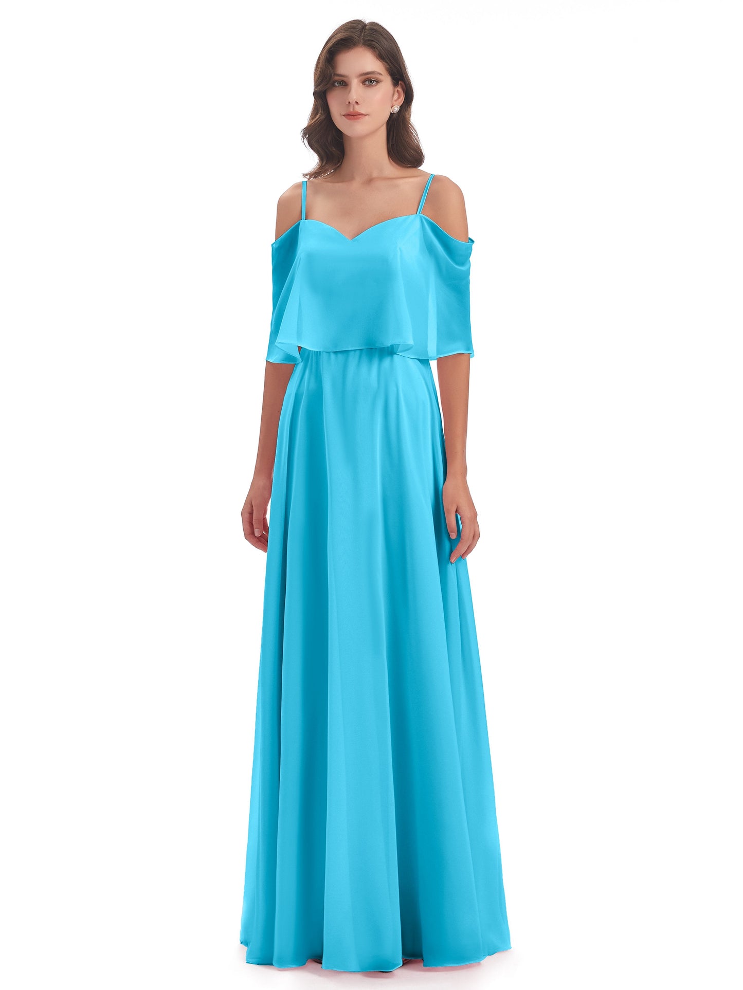 Abigail Sheath Spaghetti Straps Bridesmaid Dresses