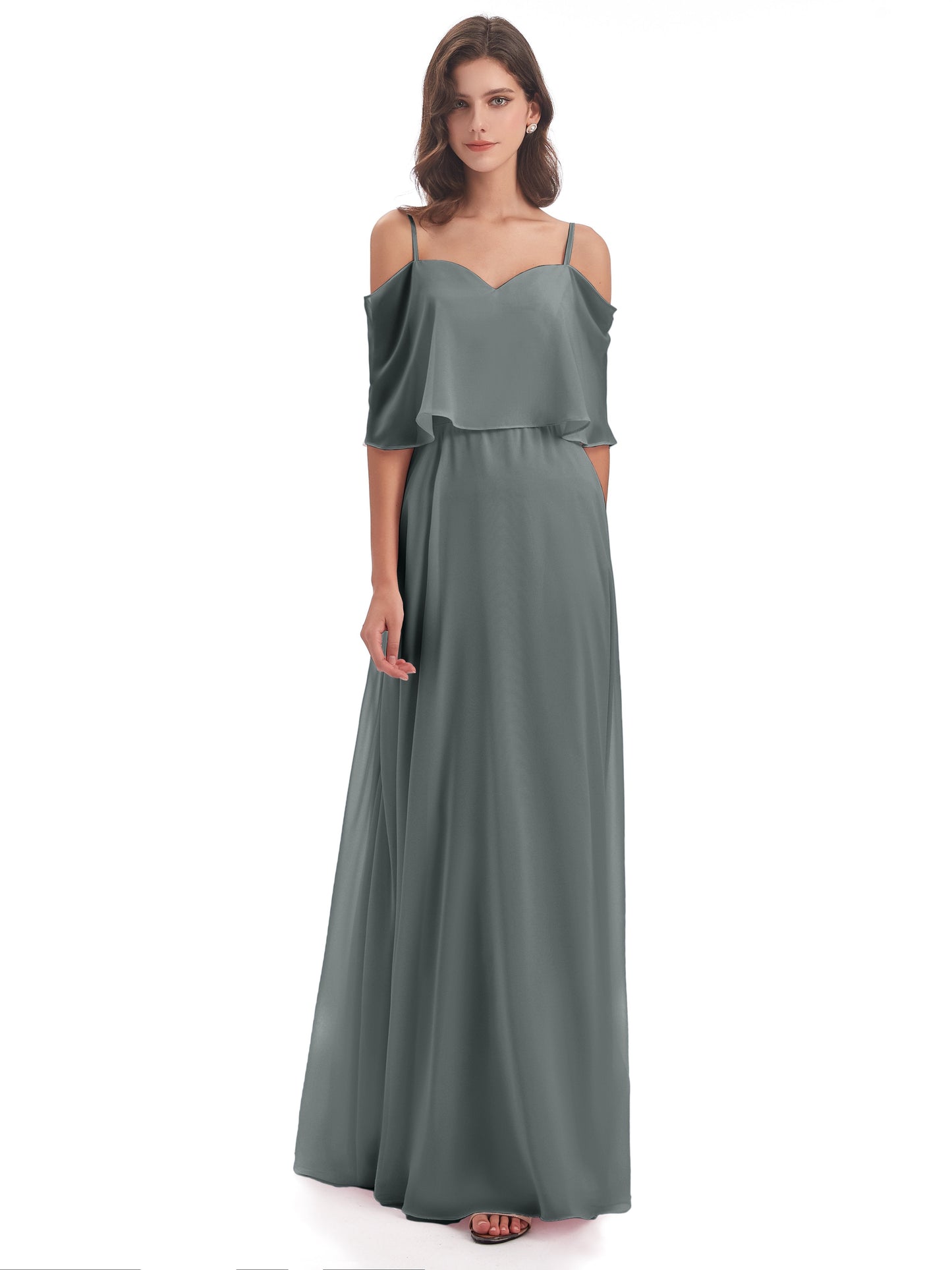 Abigail Sheath Spaghetti Straps Bridesmaid Dresses