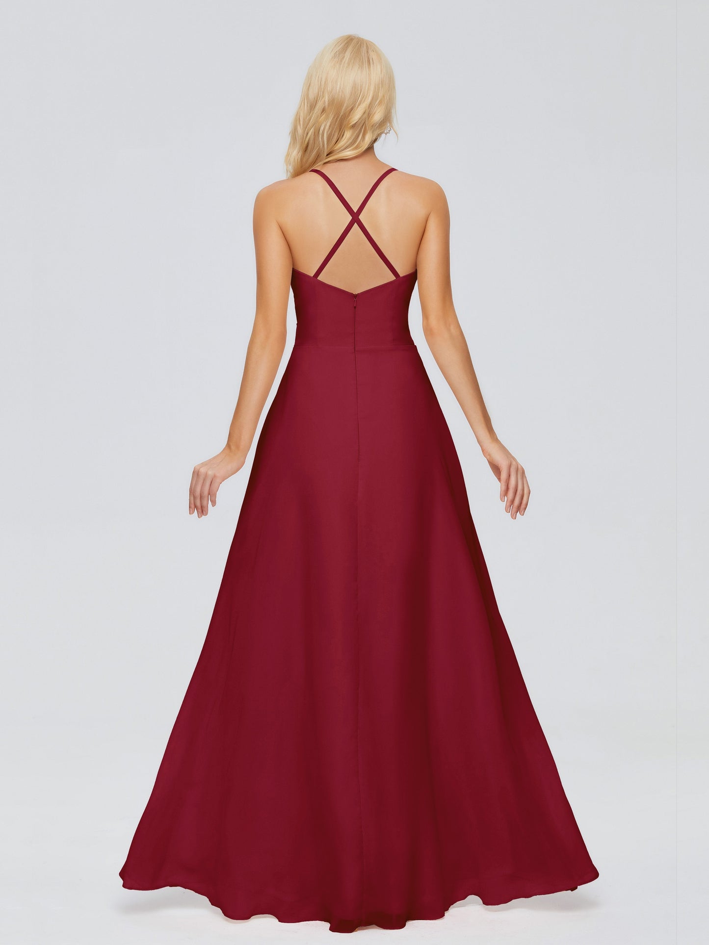 Adalynn Spaghetti Straps Chiffon Bridesmaid Dresses
