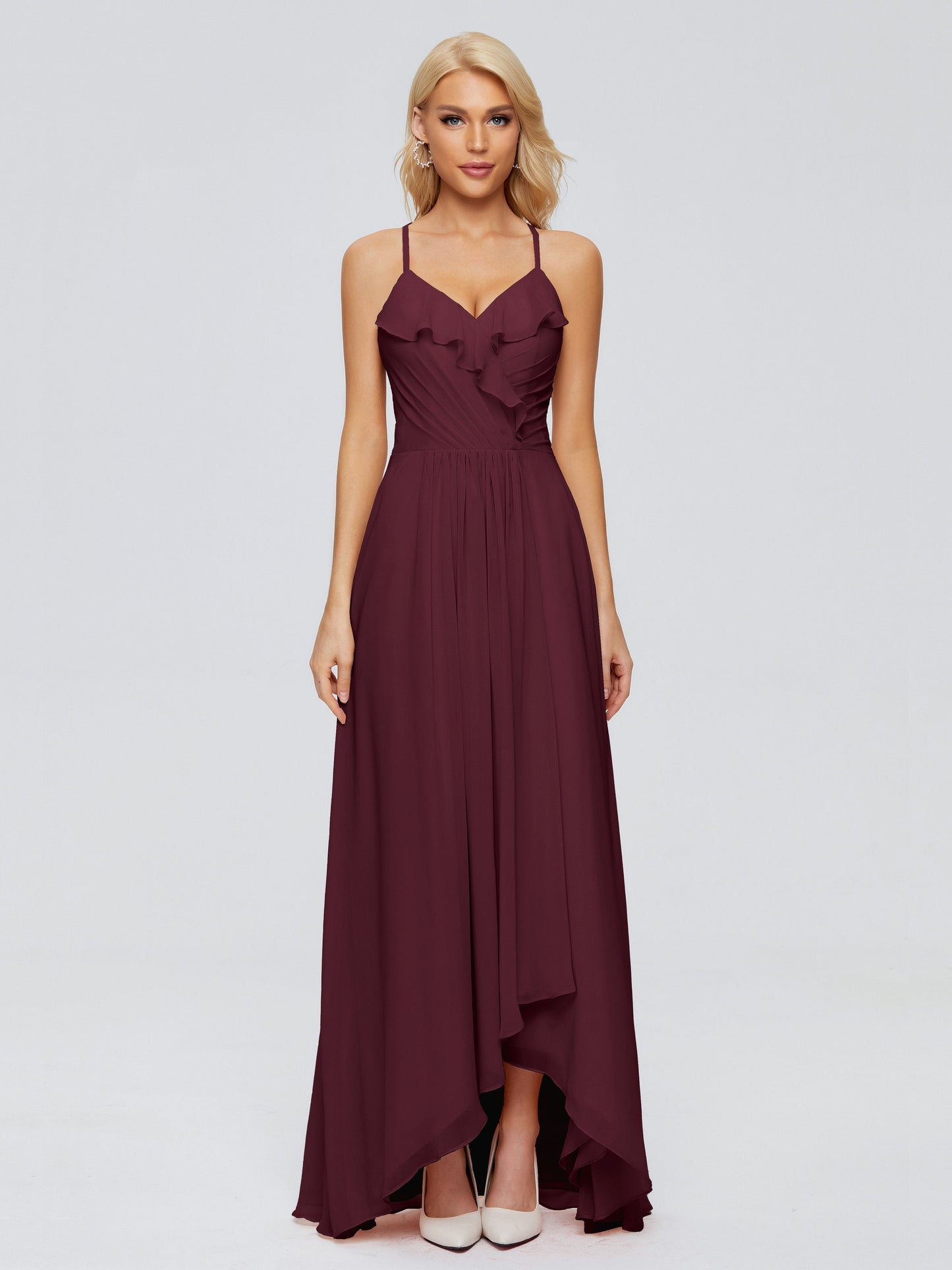 Adalynn Spaghetti Straps Chiffon Bridesmaid Dresses