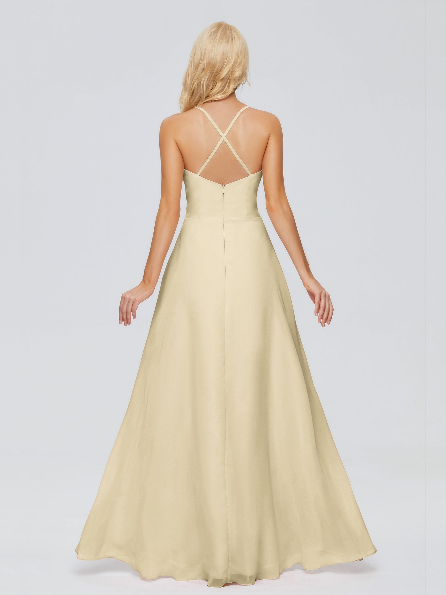 Adalynn Spaghetti Straps Chiffon Bridesmaid Dresses