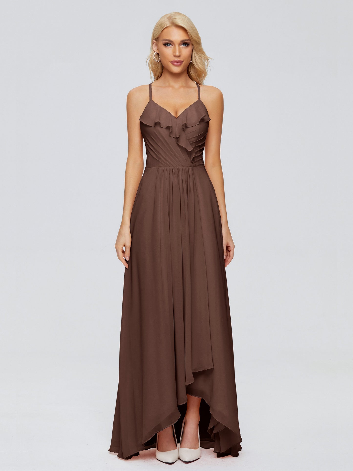 Adalynn Spaghetti Straps Chiffon Bridesmaid Dresses
