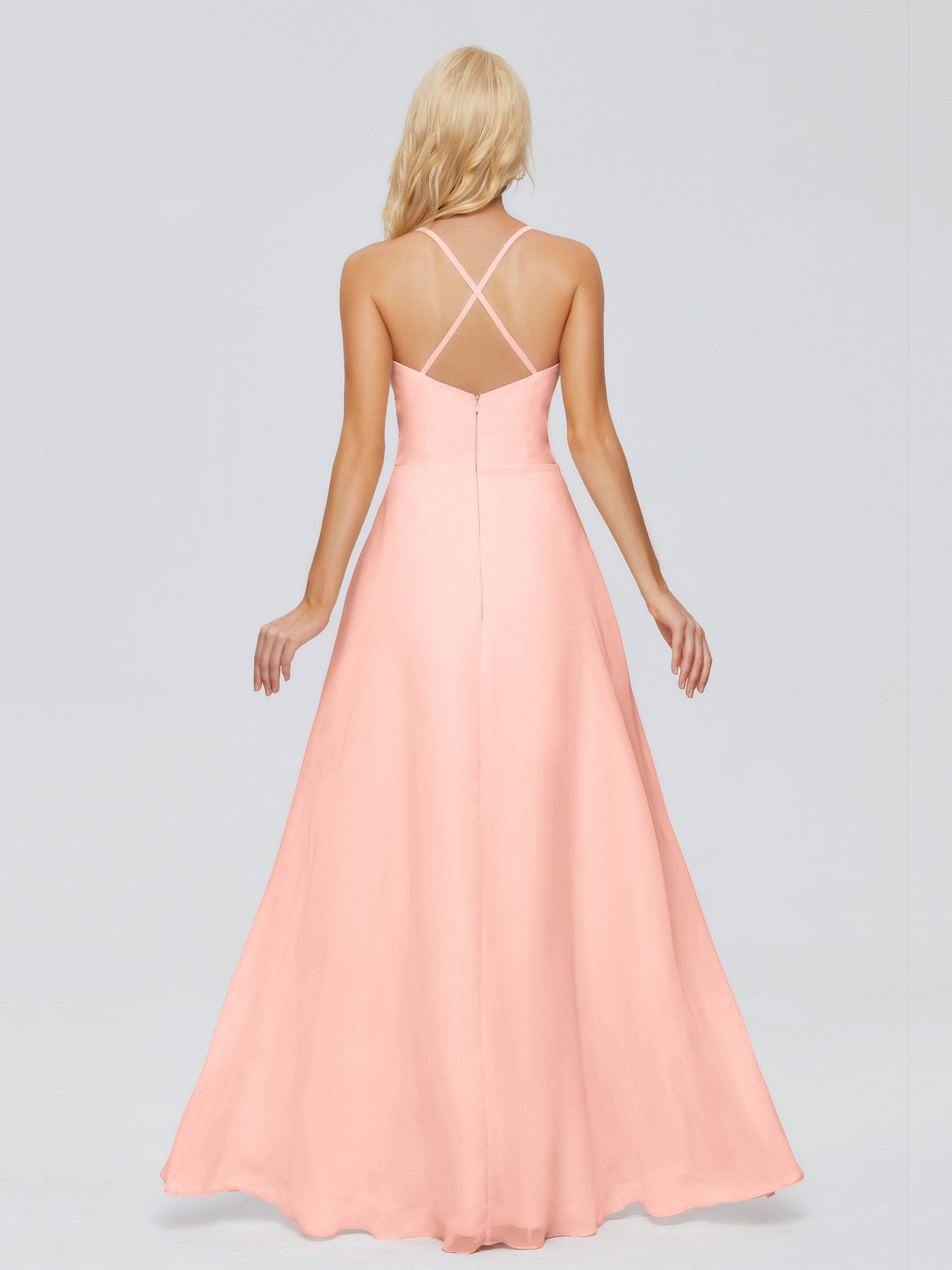 Adalynn Spaghetti Straps Chiffon Bridesmaid Dresses