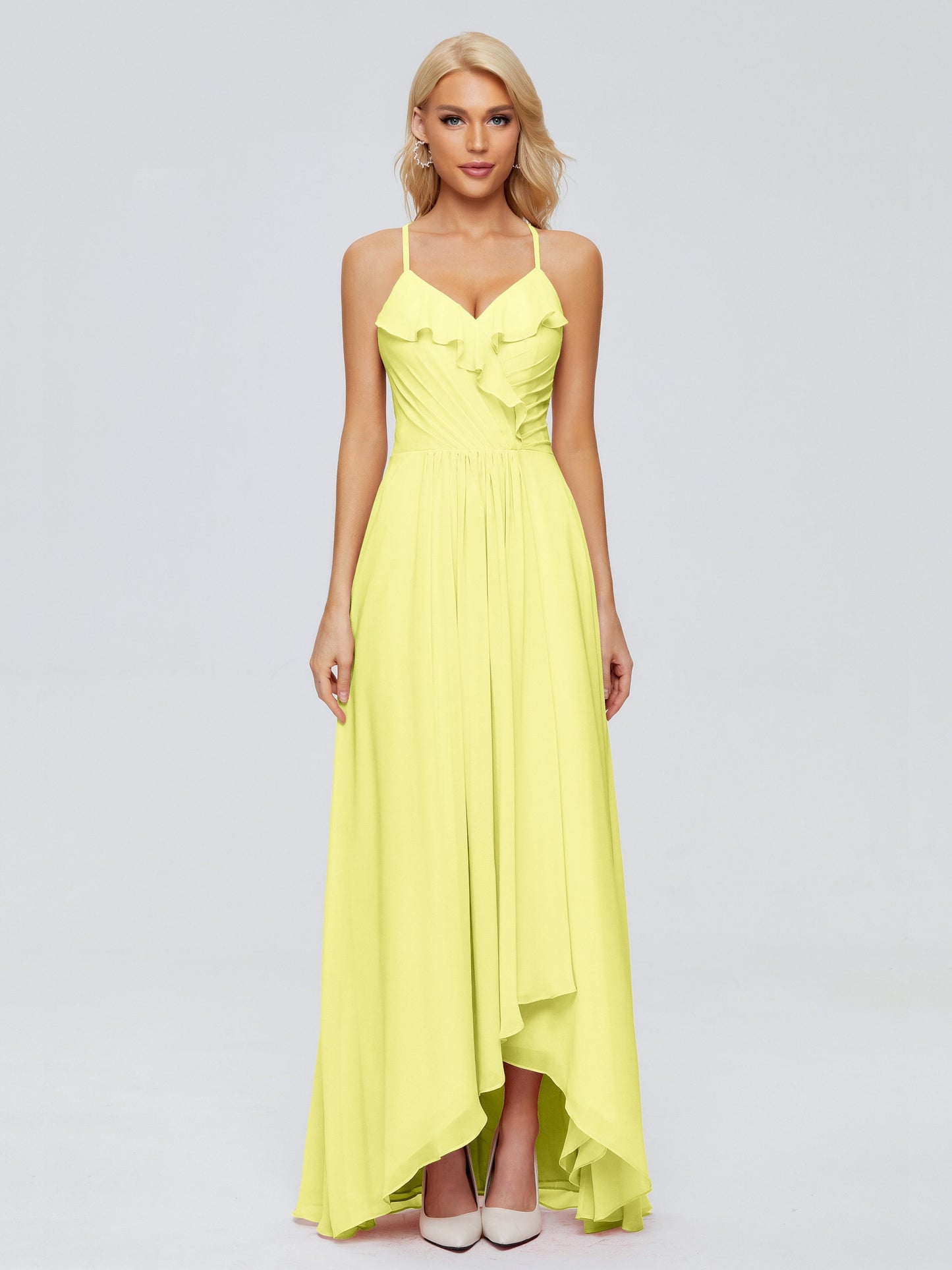 Adalynn Spaghetti Straps Chiffon Bridesmaid Dresses