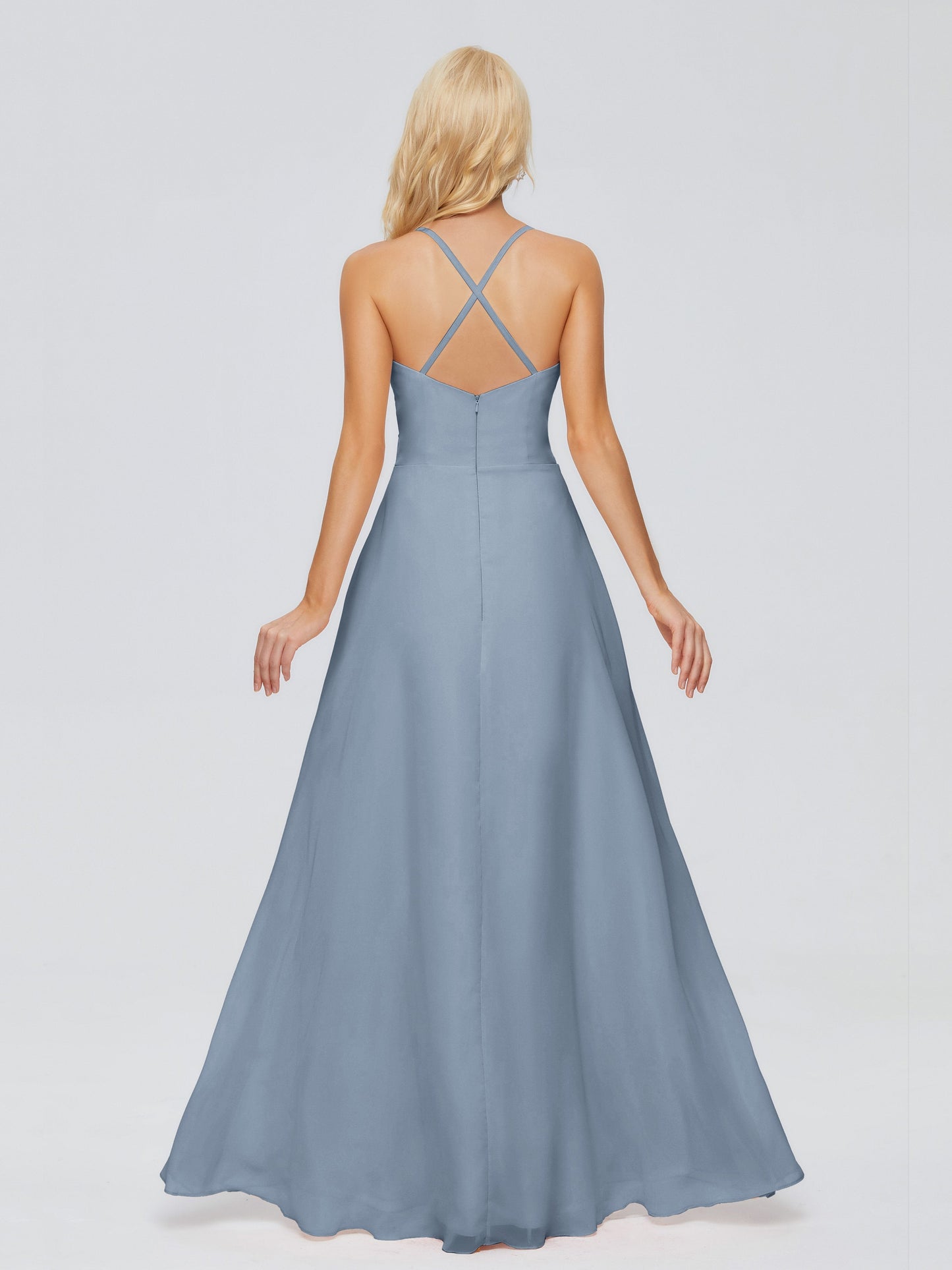 Adalynn Spaghetti Straps Chiffon Bridesmaid Dresses