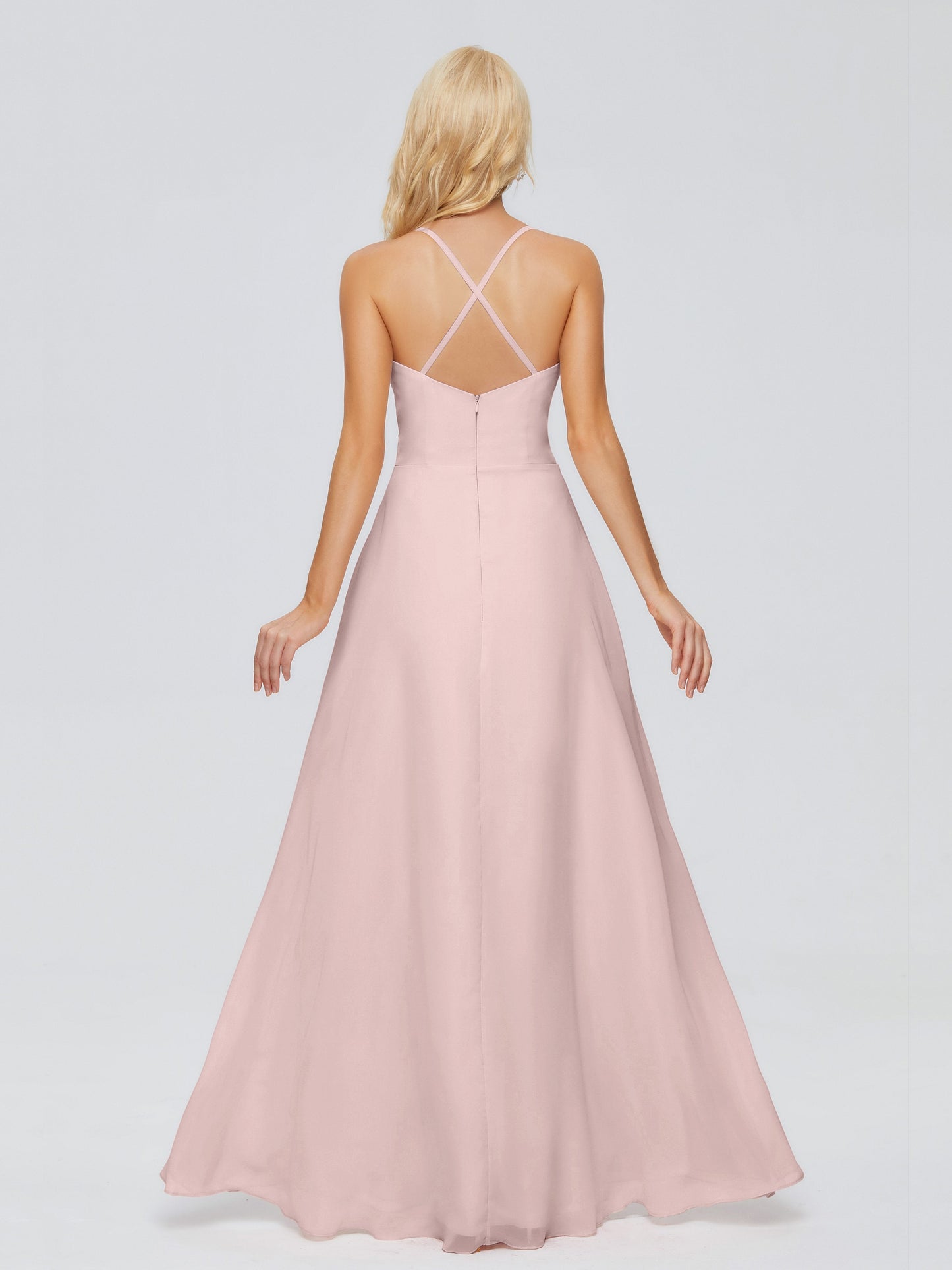 Adalynn Spaghetti Straps Chiffon Bridesmaid Dresses
