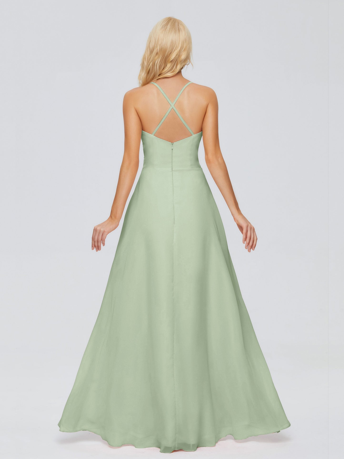 Adalynn Spaghetti Straps Chiffon Bridesmaid Dresses