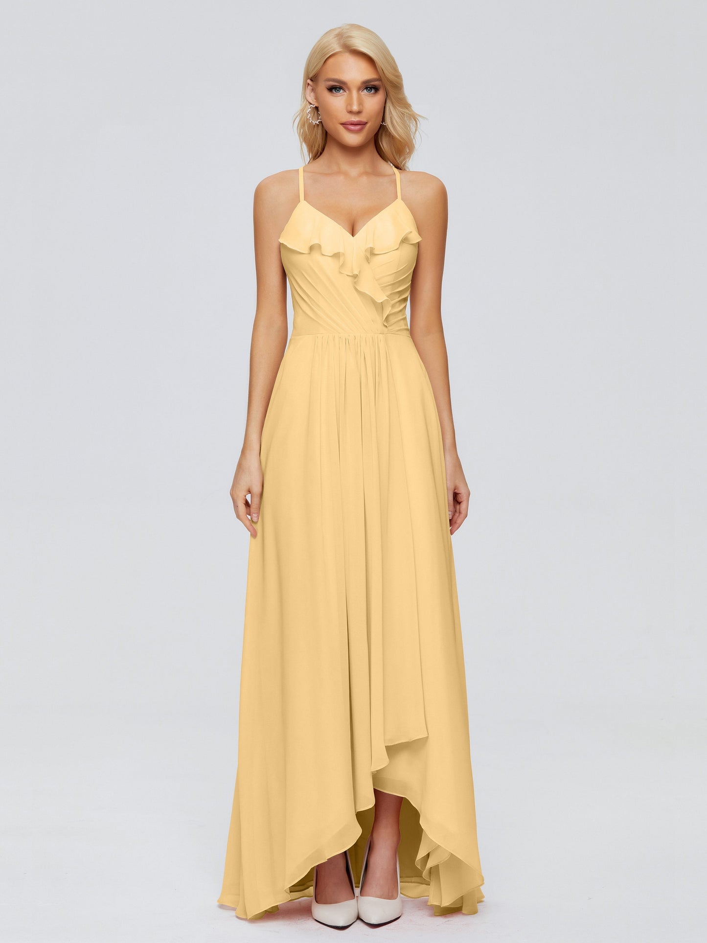 Adalynn Spaghetti Straps Chiffon Bridesmaid Dresses