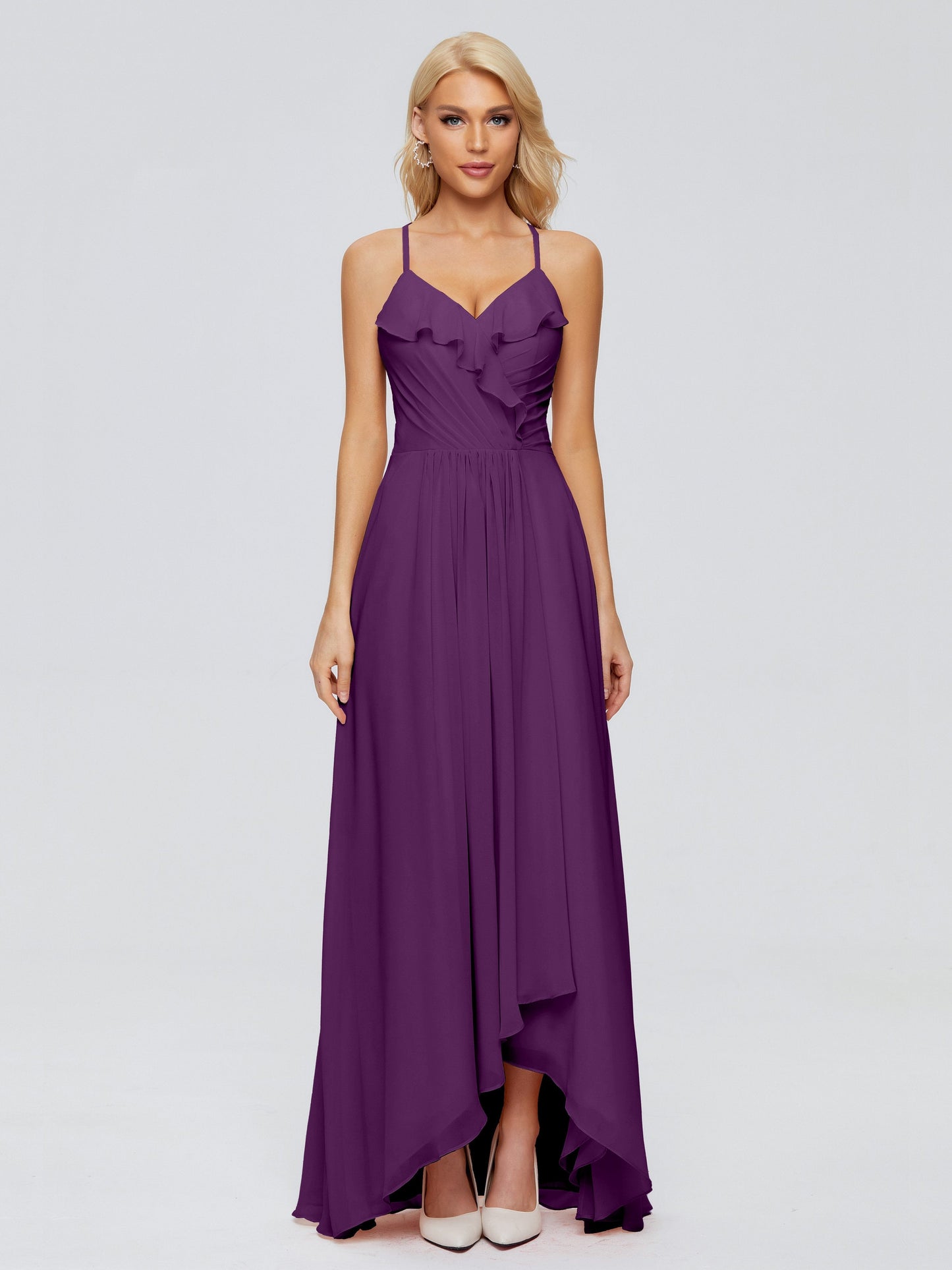 Adalynn Spaghetti Straps Chiffon Bridesmaid Dresses