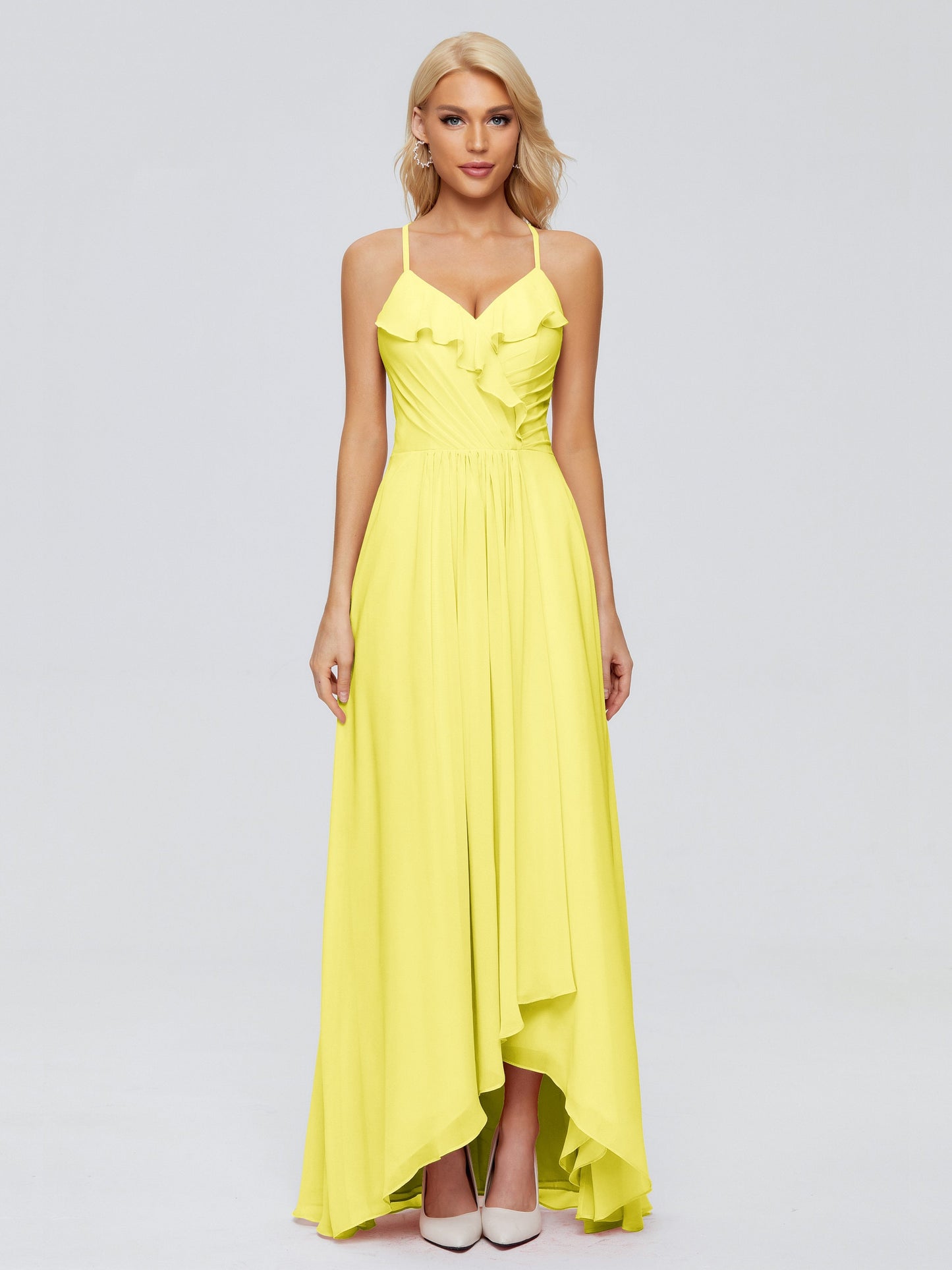 Adalynn Spaghetti Straps Chiffon Bridesmaid Dresses
