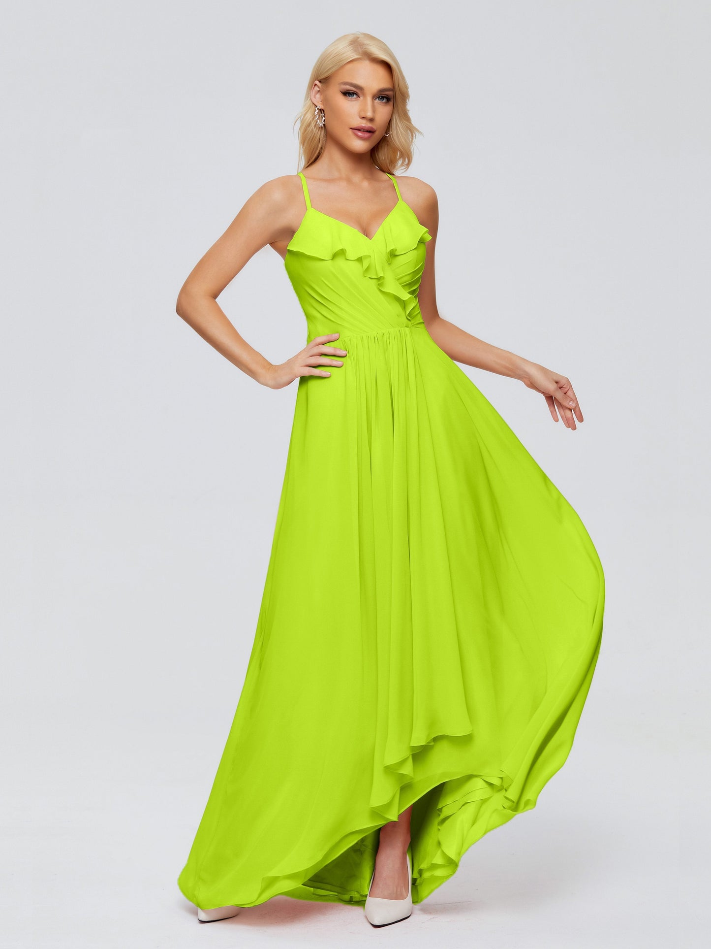Adalynn Spaghetti Straps Chiffon Bridesmaid Dresses