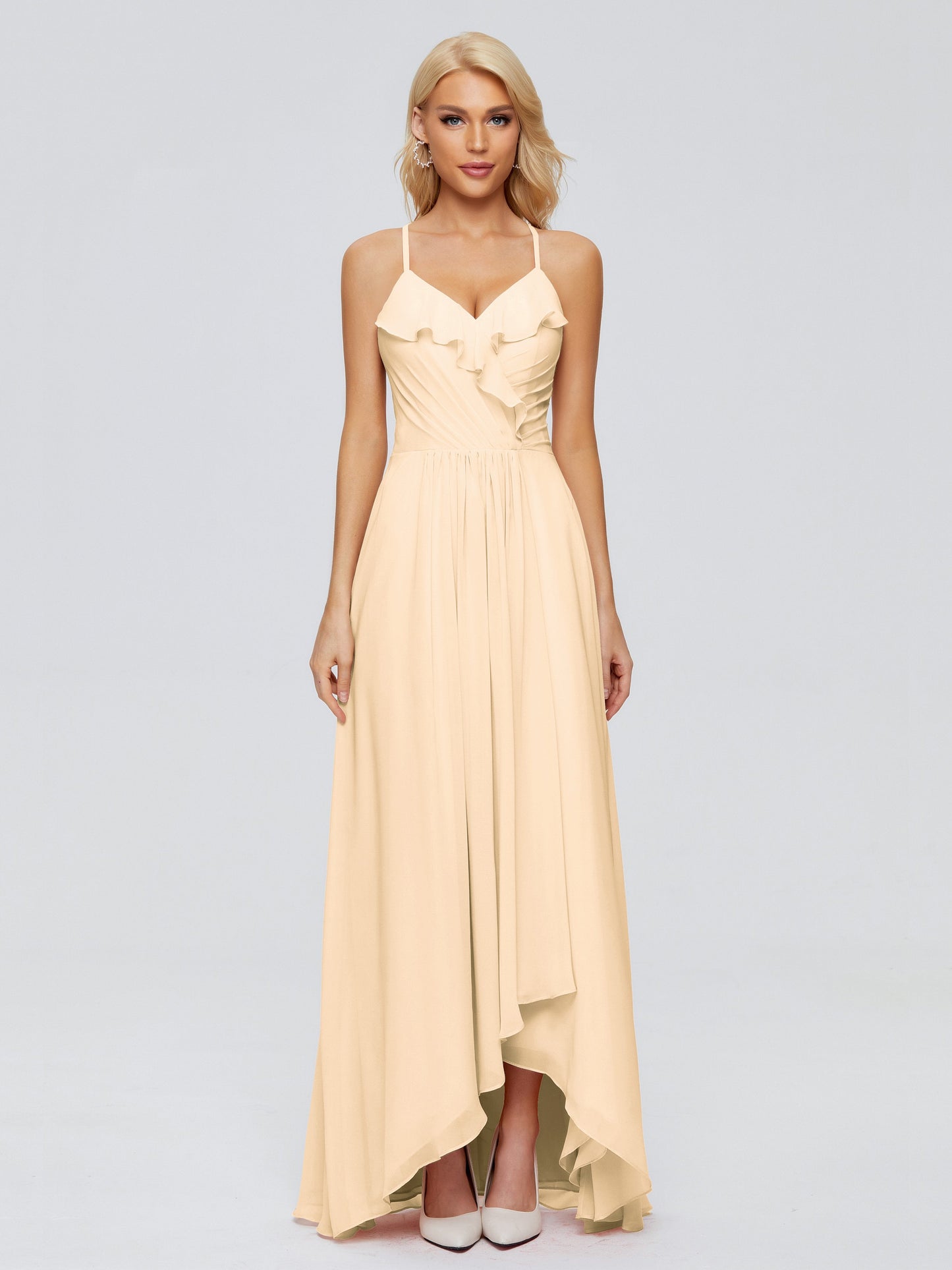Adalynn Spaghetti Straps Chiffon Bridesmaid Dresses