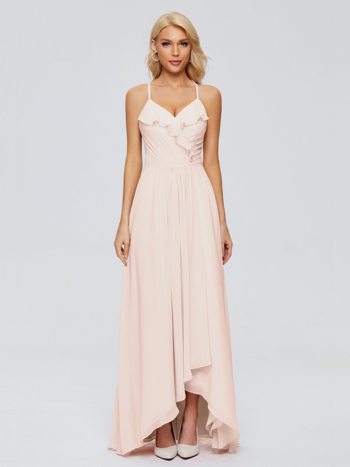 Adalynn Spaghetti Straps Chiffon Bridesmaid Dresses