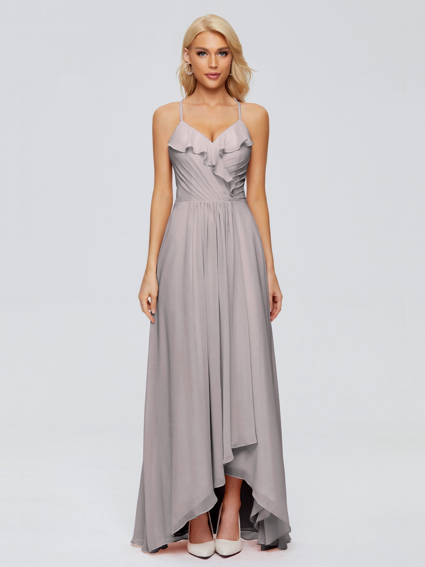 Adalynn Spaghetti Straps Chiffon Bridesmaid Dresses