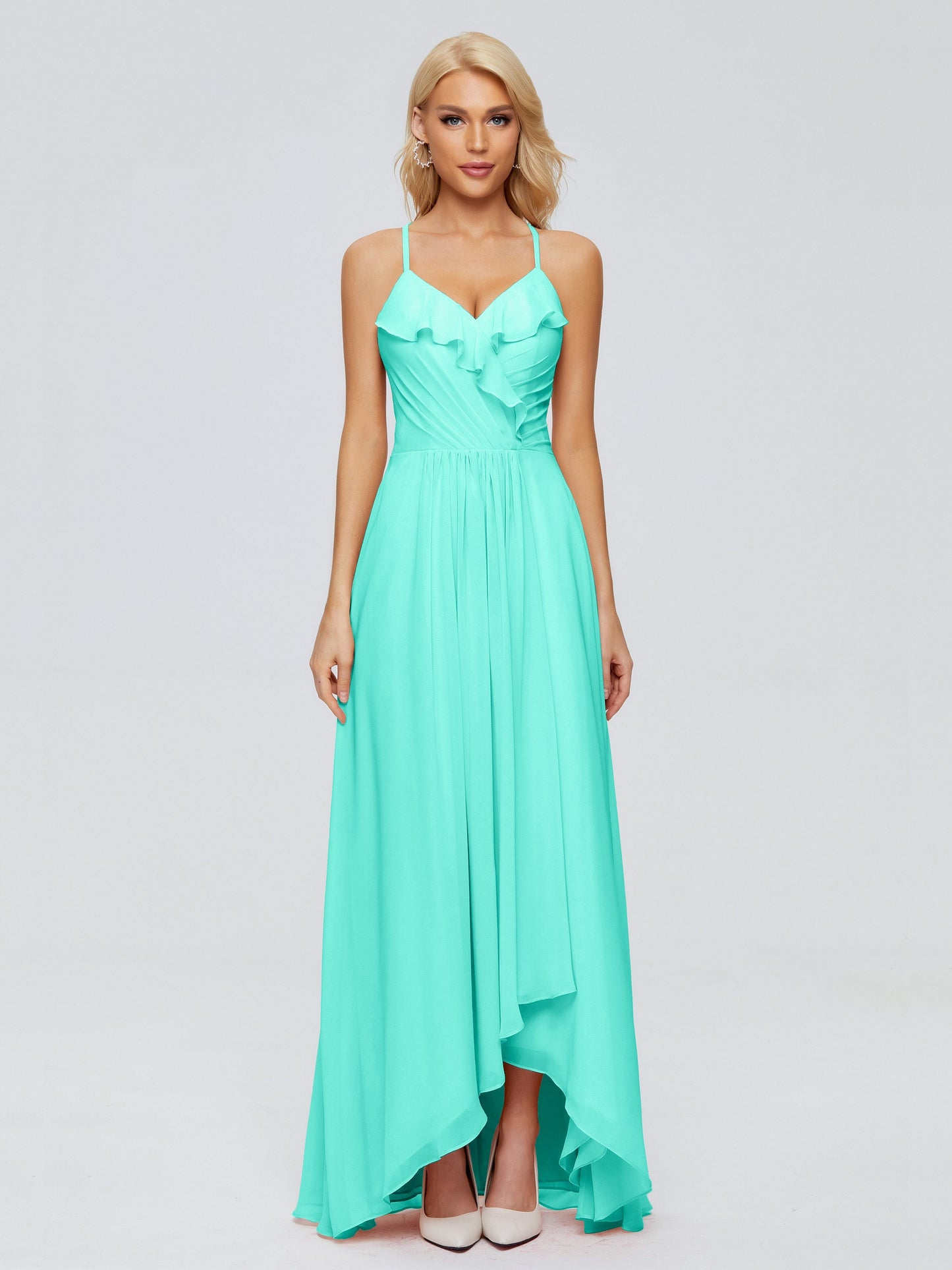 Adalynn Spaghetti Straps Chiffon Bridesmaid Dresses