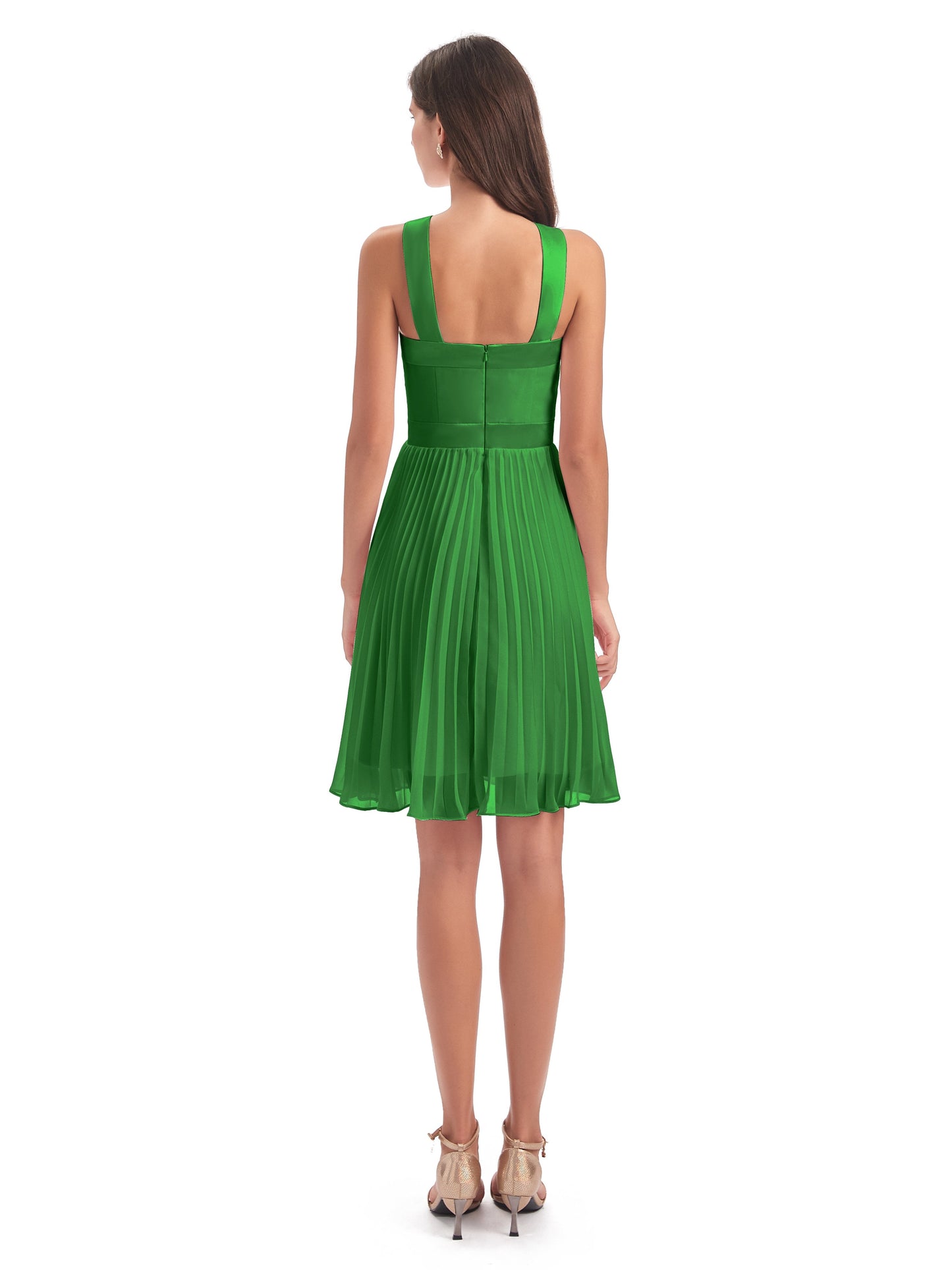 Alora Halter Chiffon Short Bridesmaid Dresses