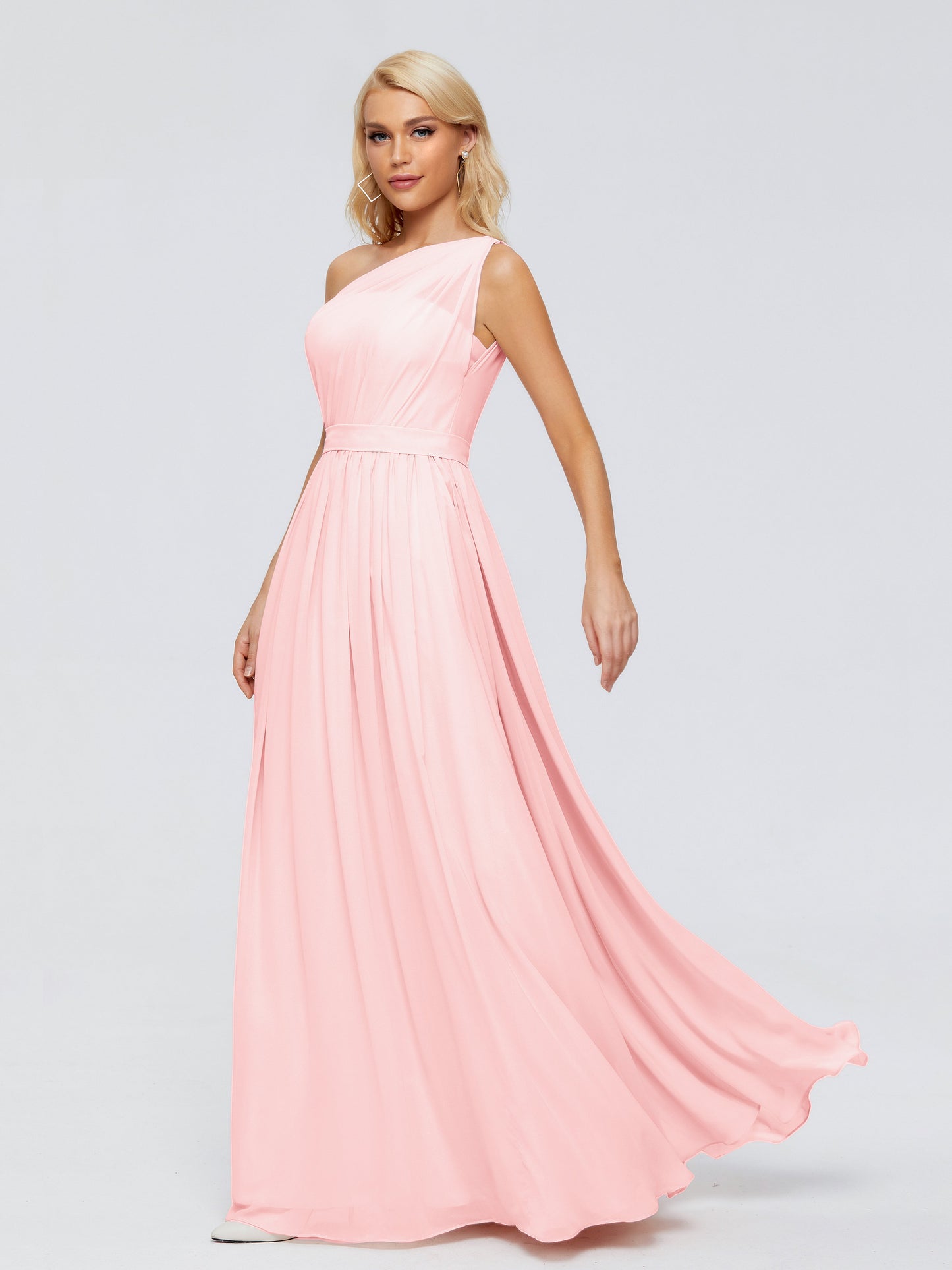 Arabella One-shoulder Chiffon Bridesmaid Dresses