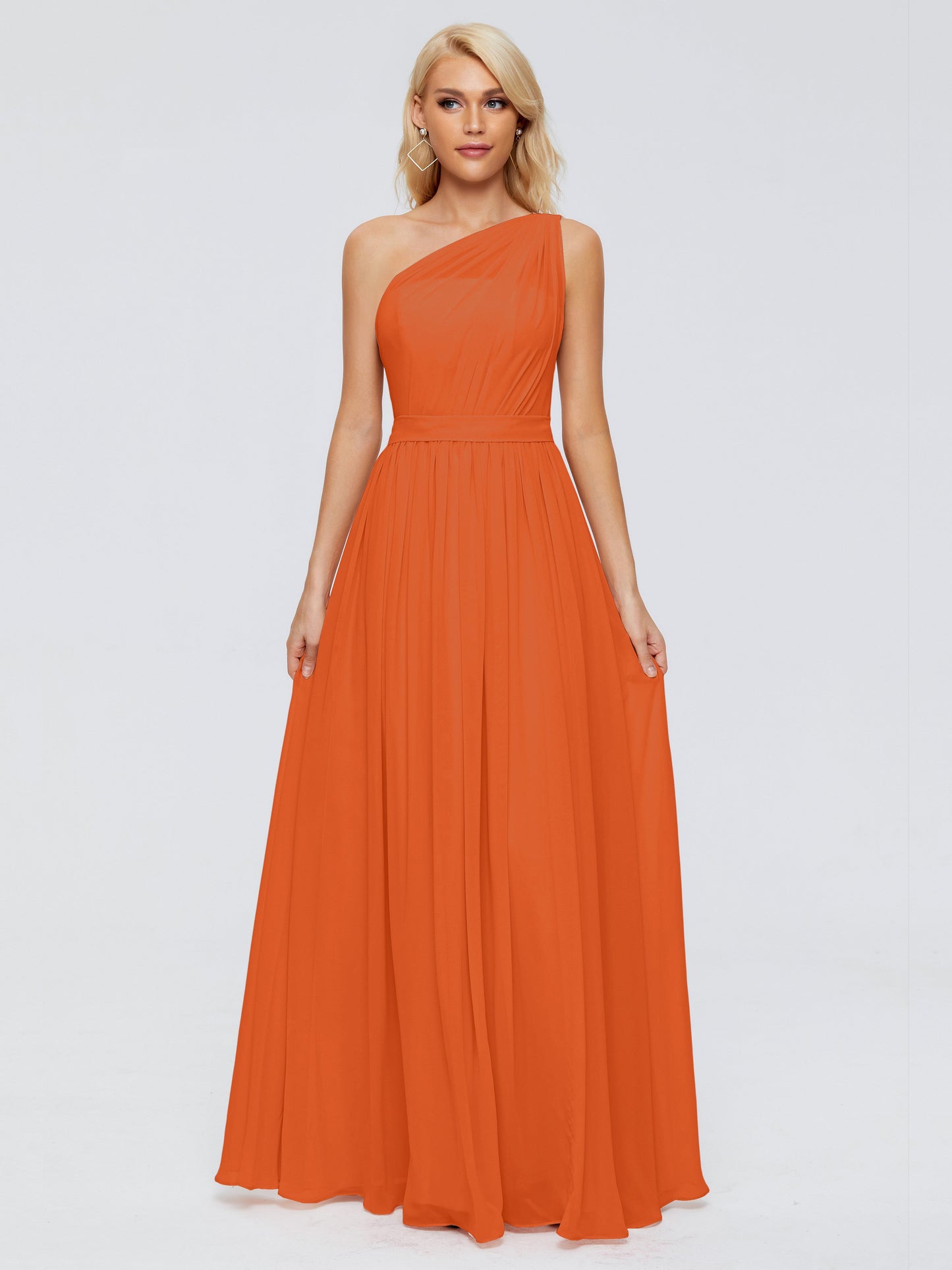 Arabella One-shoulder Chiffon Bridesmaid Dresses