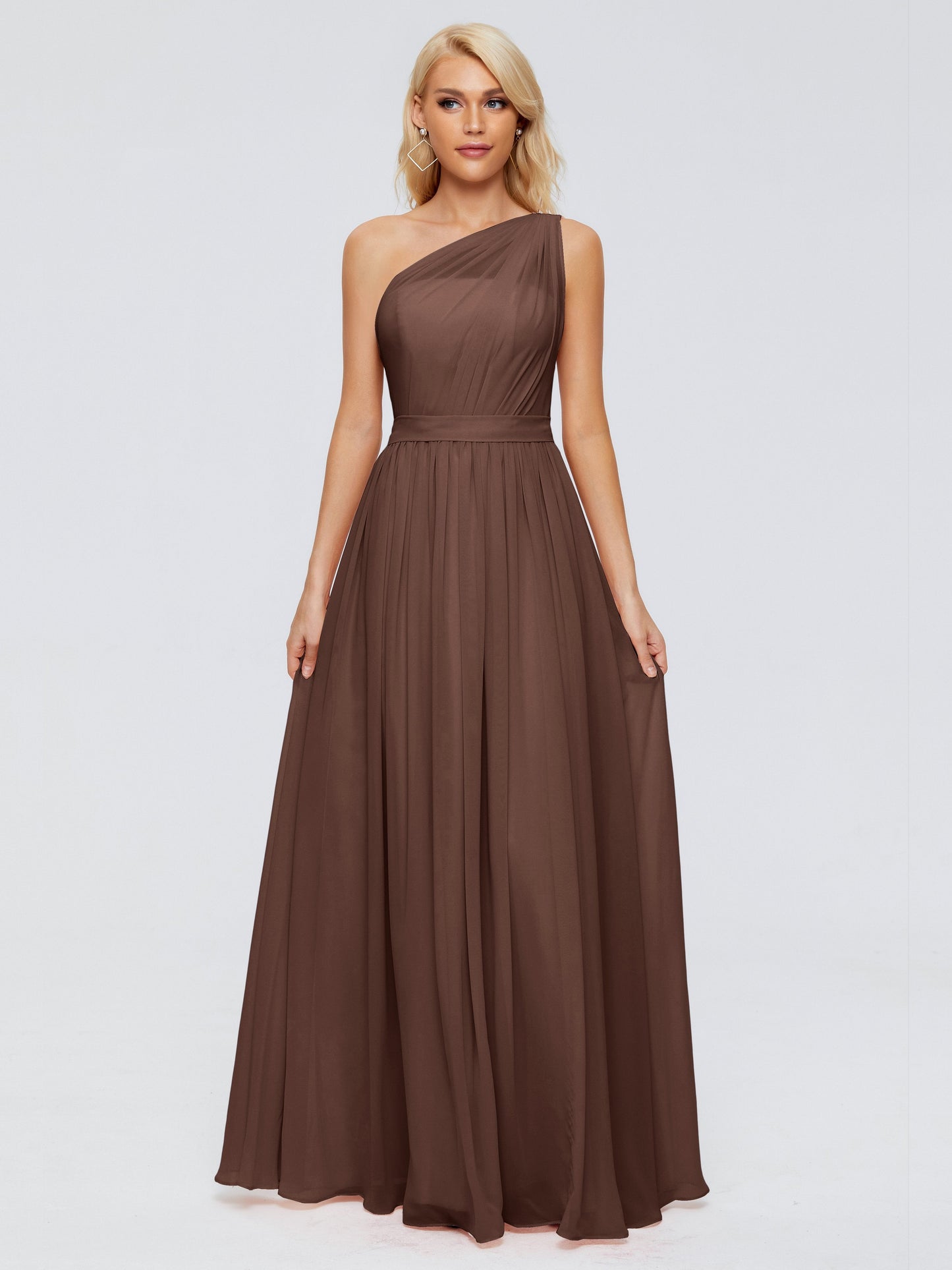 Arabella One-shoulder Chiffon Bridesmaid Dresses
