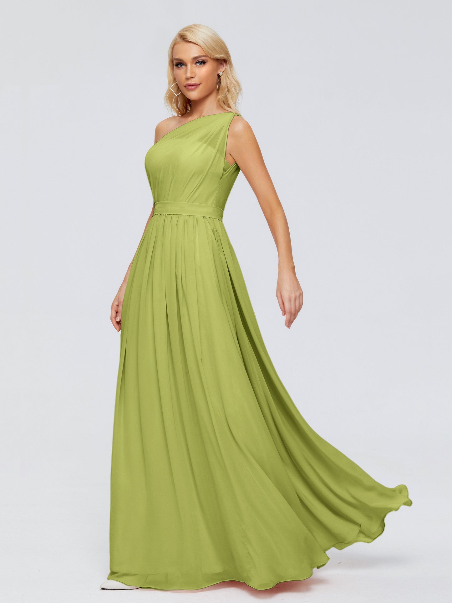 Arabella One-shoulder Chiffon Bridesmaid Dresses