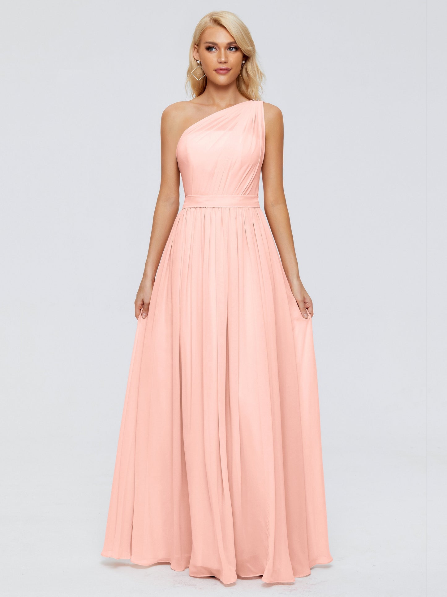 Arabella One-shoulder Chiffon Bridesmaid Dresses