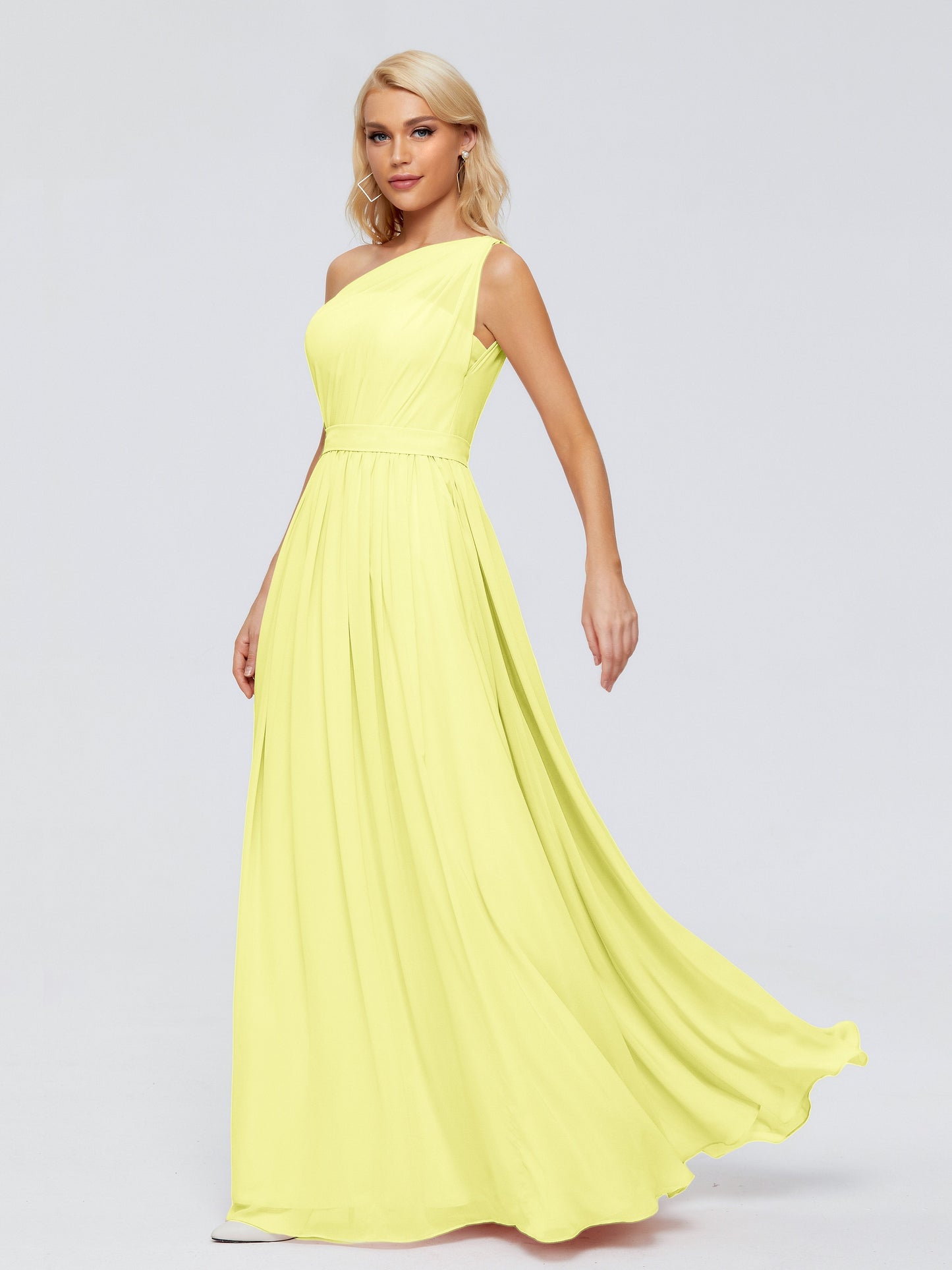 Arabella One-shoulder Chiffon Bridesmaid Dresses