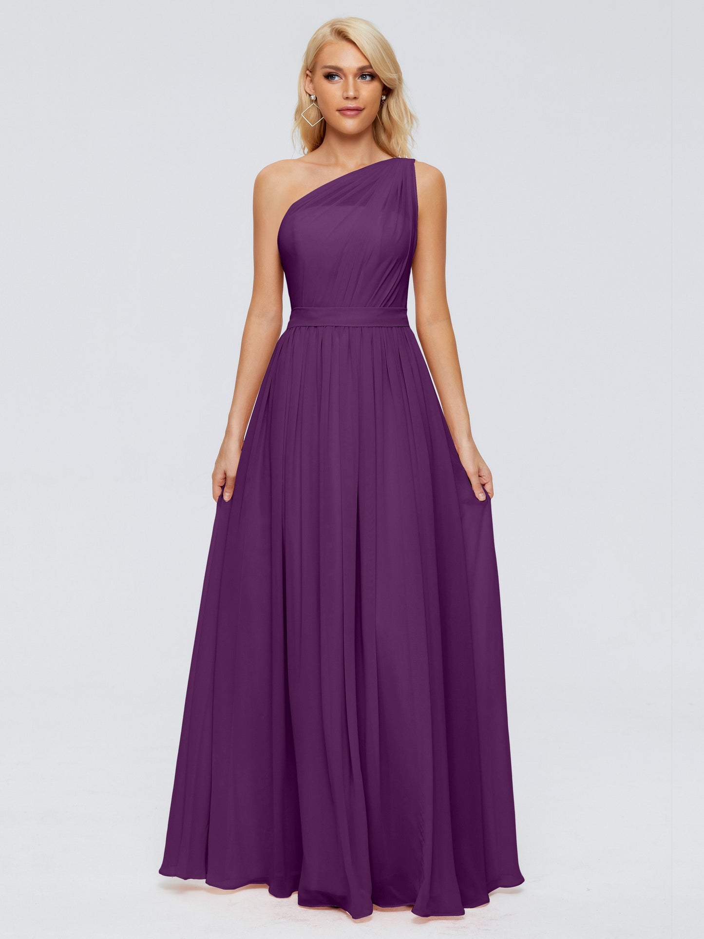 Arabella One-shoulder Chiffon Bridesmaid Dresses