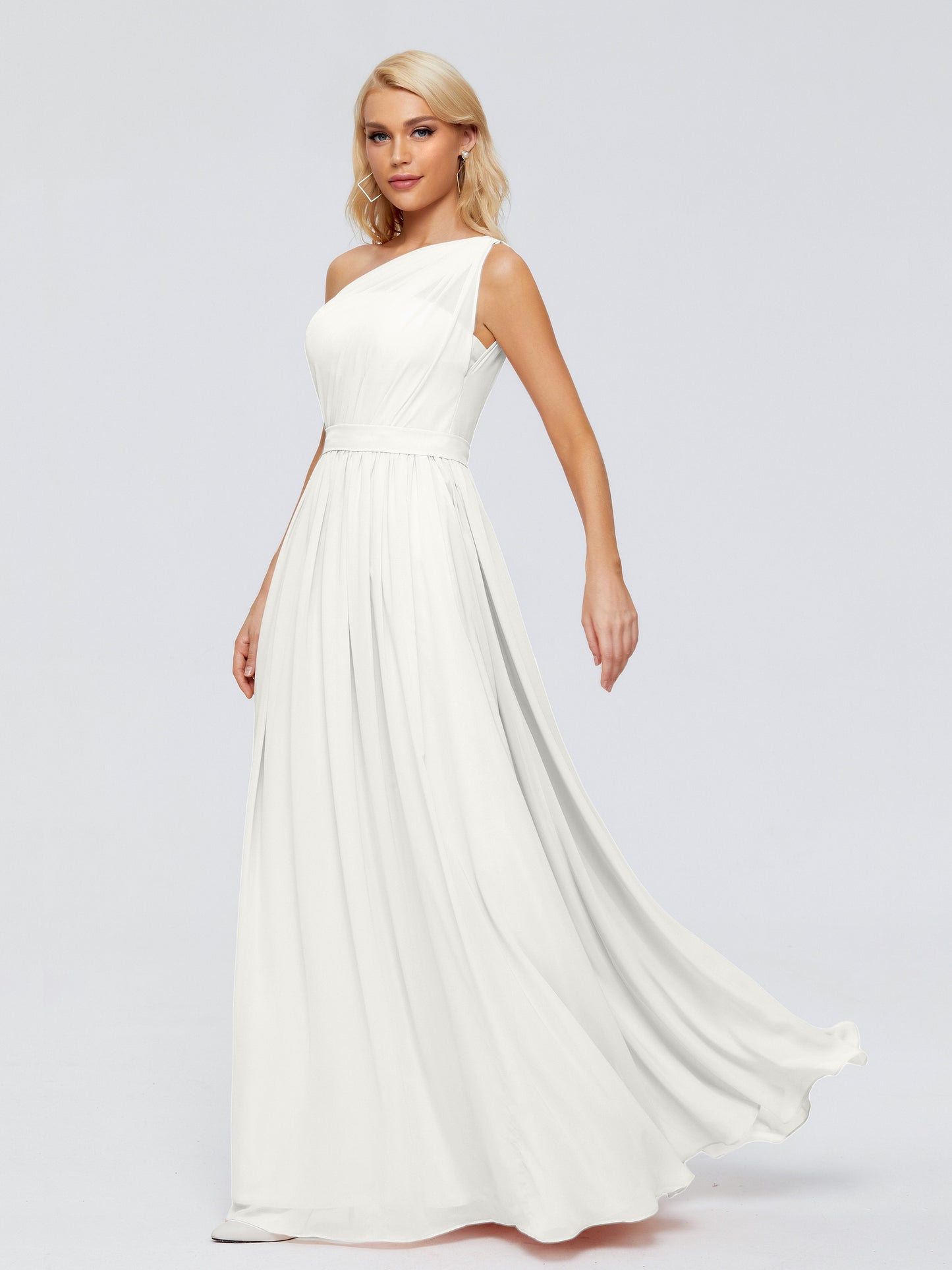 Arabella One-shoulder Chiffon Bridesmaid Dresses