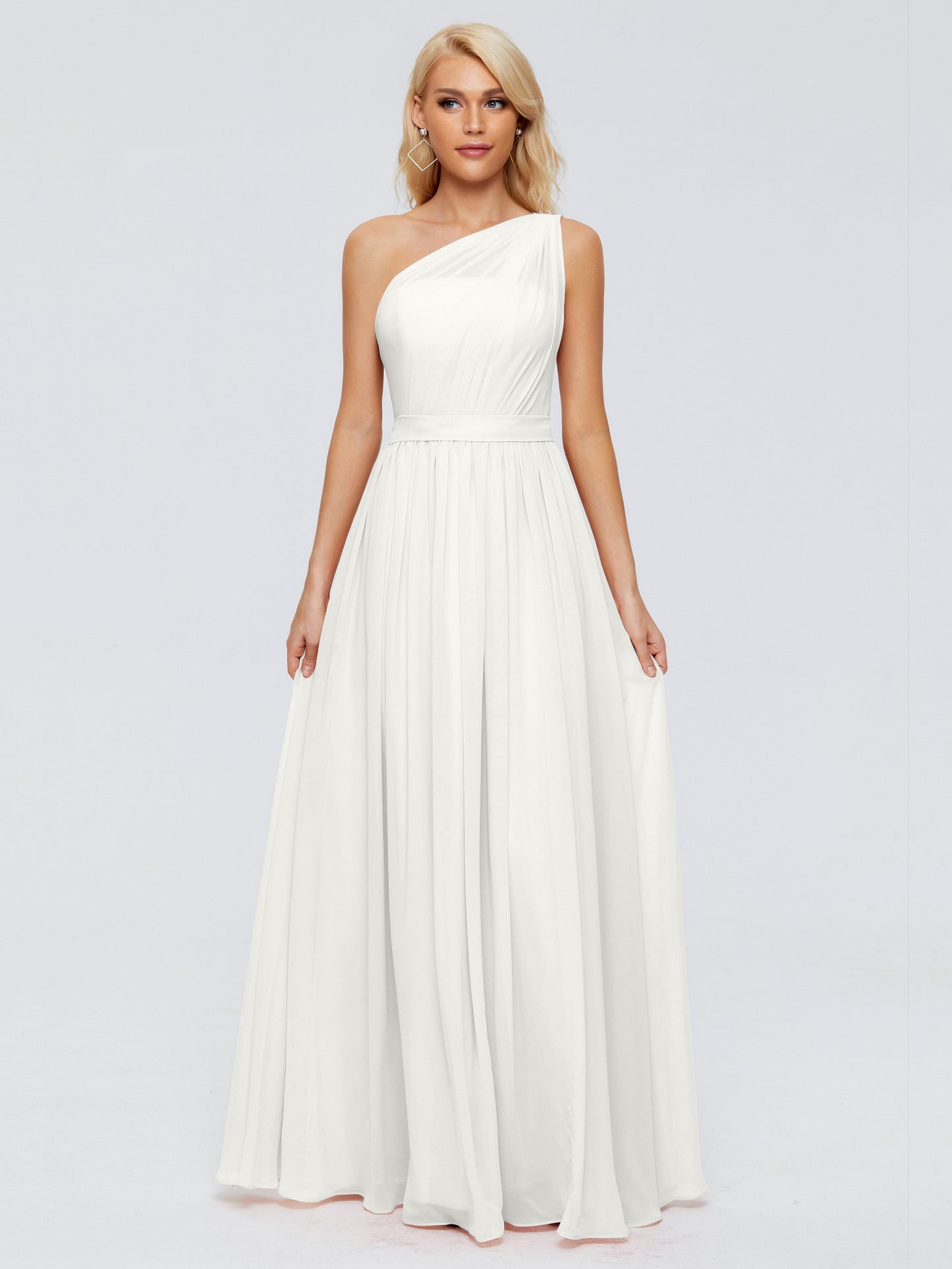 Arabella One-shoulder Chiffon Bridesmaid Dresses
