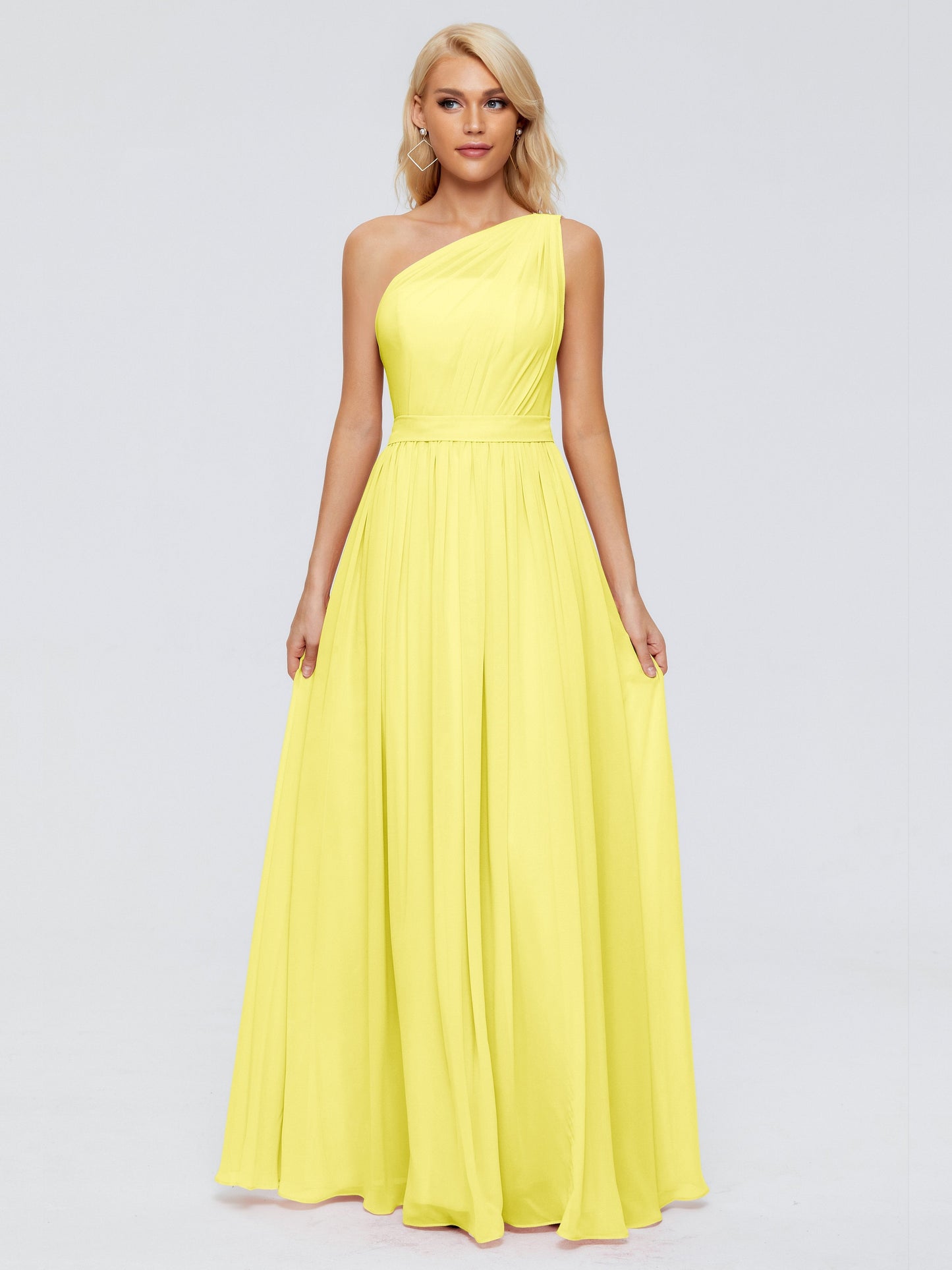 Arabella One-shoulder Chiffon Bridesmaid Dresses