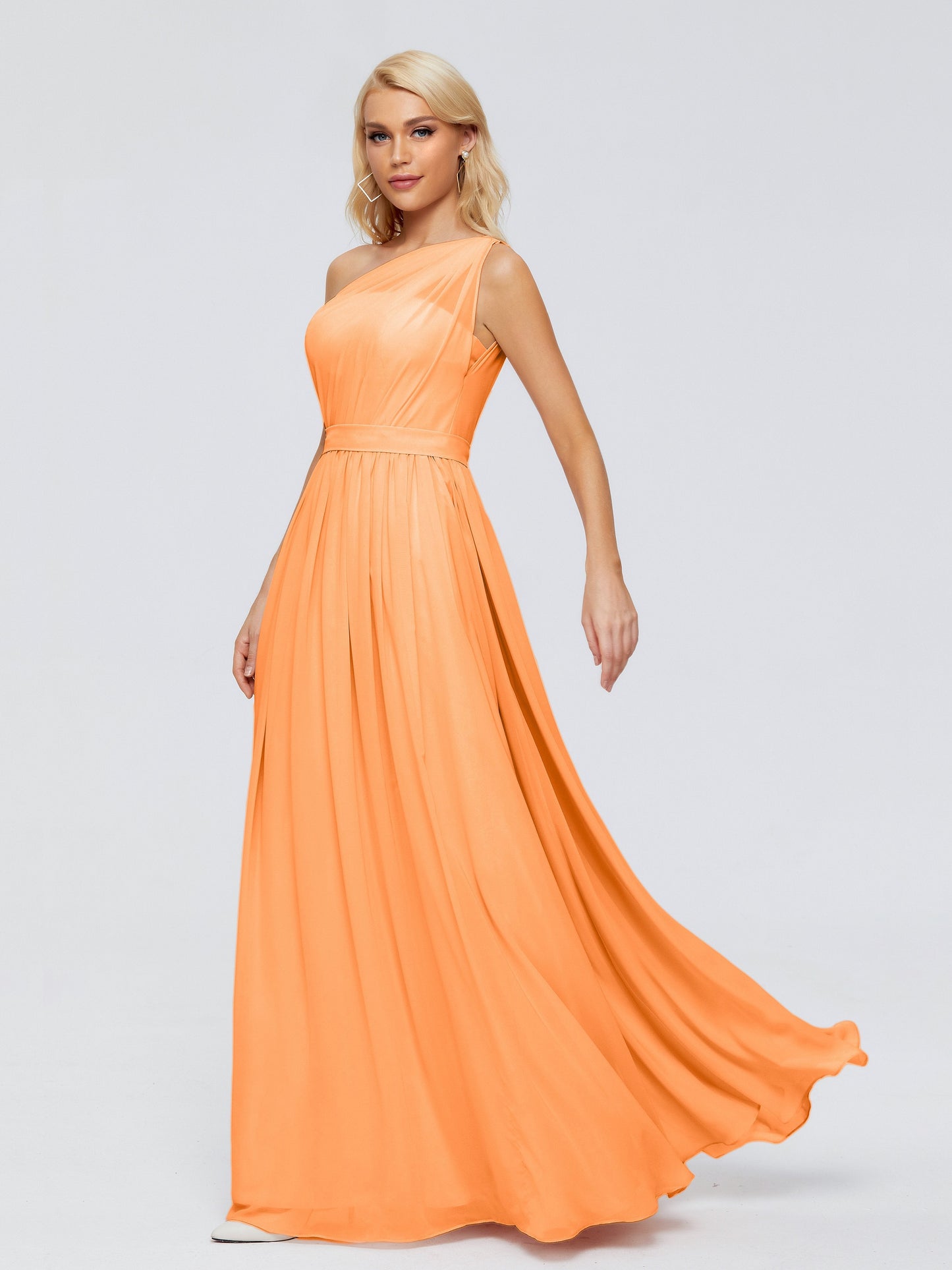 Arabella One-shoulder Chiffon Bridesmaid Dresses