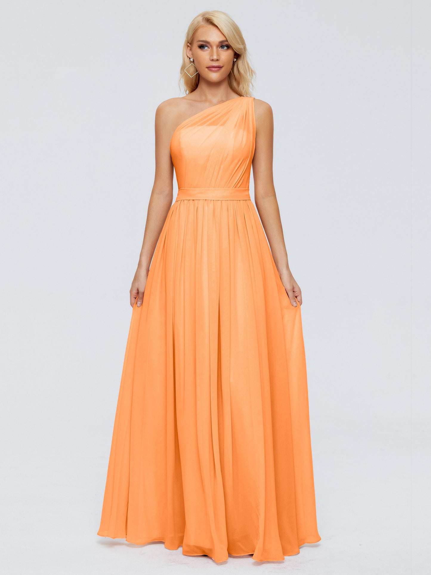 Arabella One-shoulder Chiffon Bridesmaid Dresses